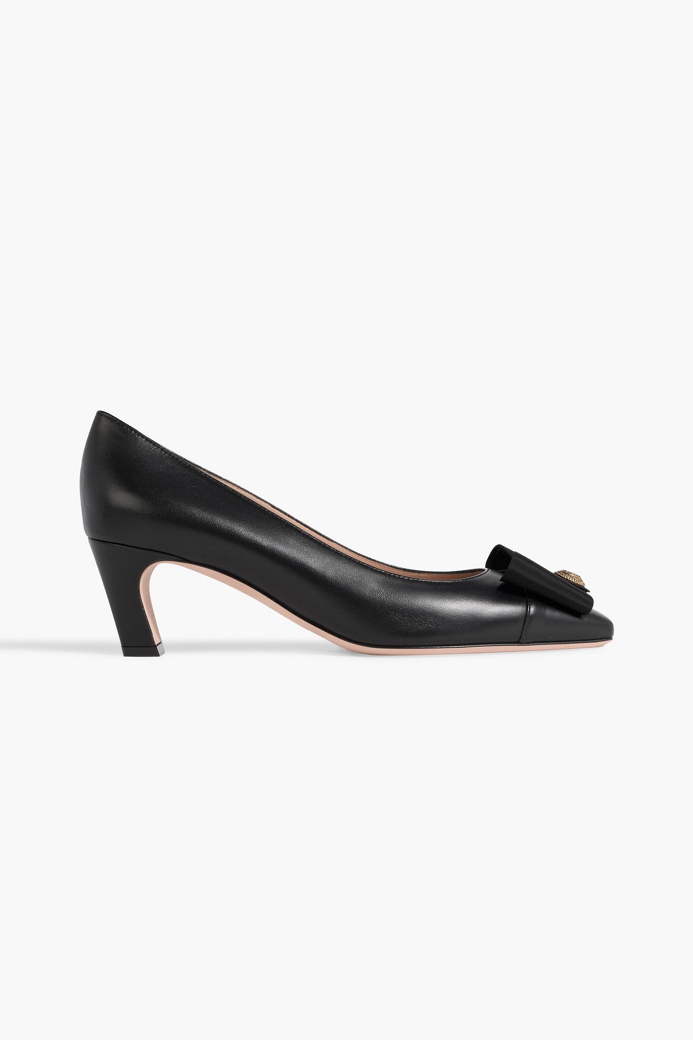 Bally Bemily 55 Bow-Detailed Leather Pumps Black Women's