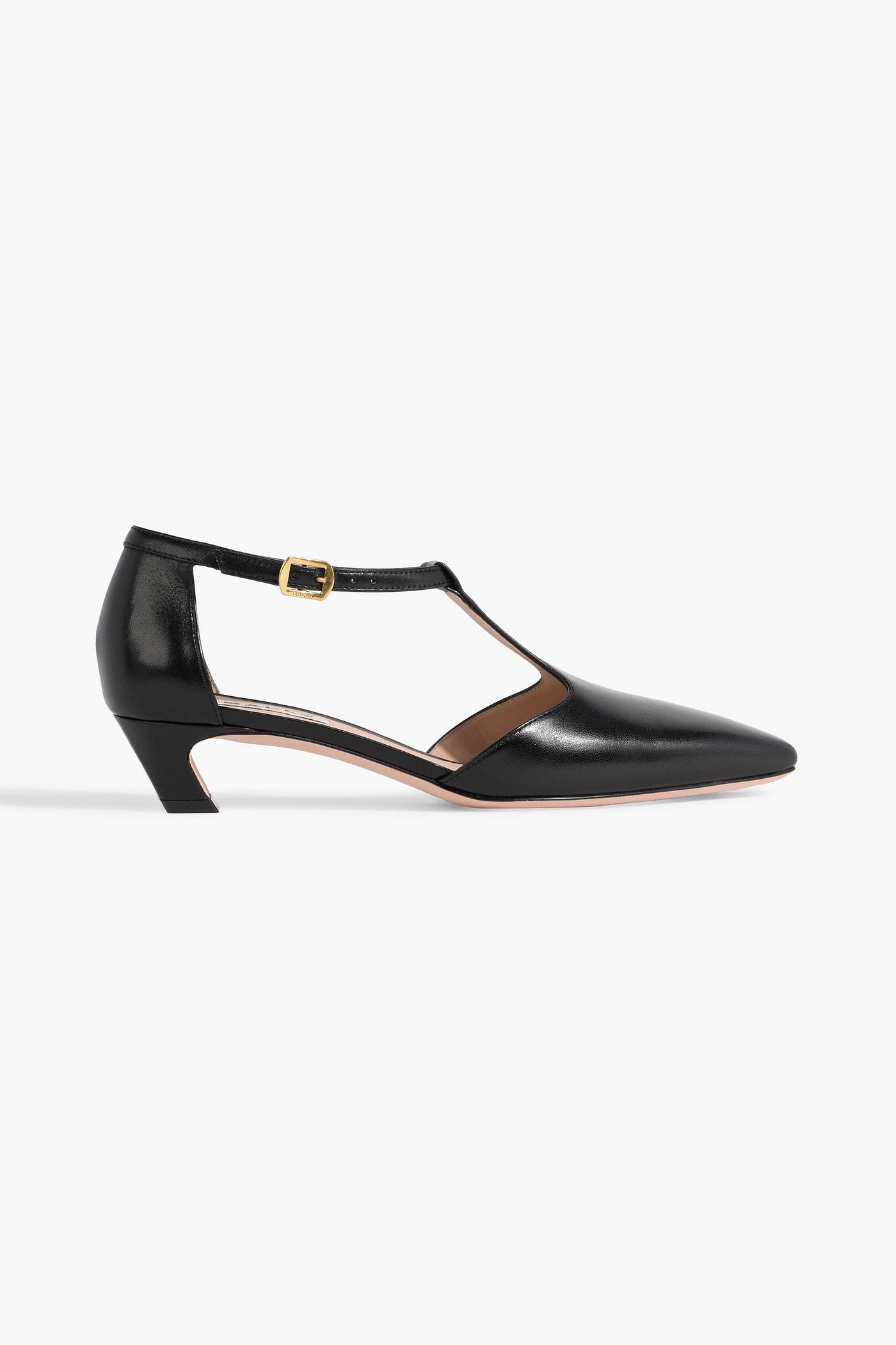 Bally Symira Leather Mary Jane Pumps Black Women's