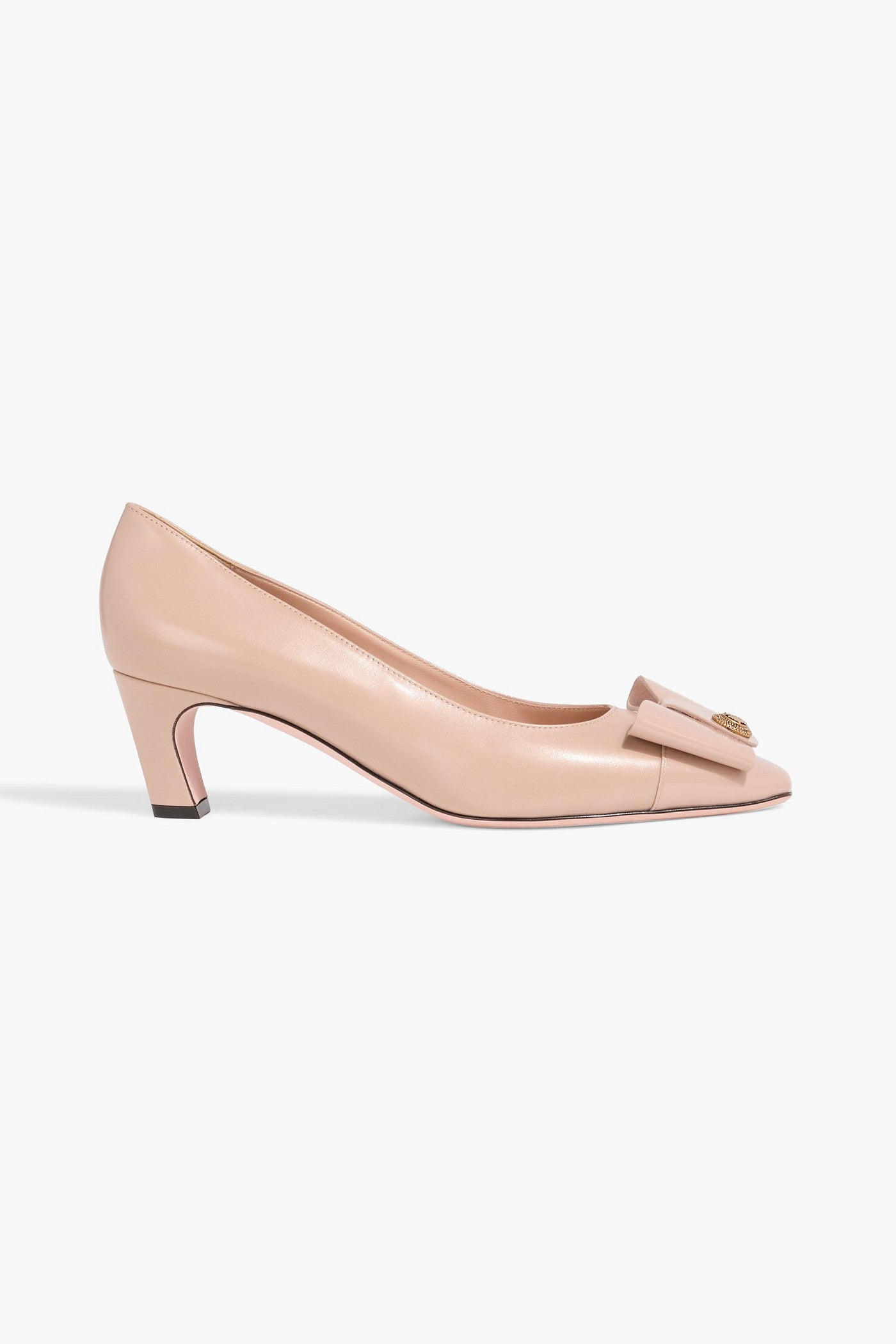 Bally Bemily 55 Bow-Detailed Leather Pumps Neutral Women's