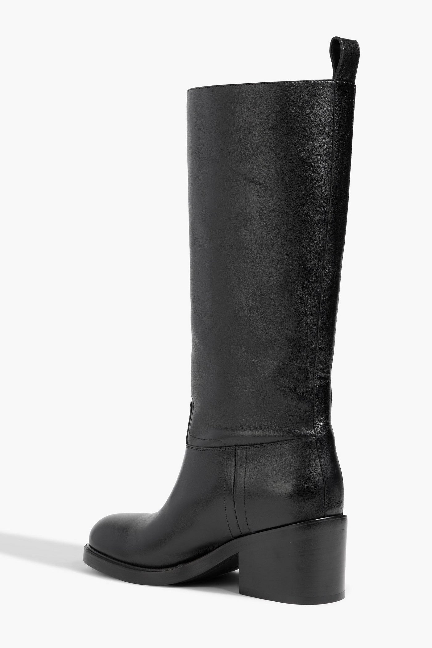 Bally Peggy Leather Boots Black Women's