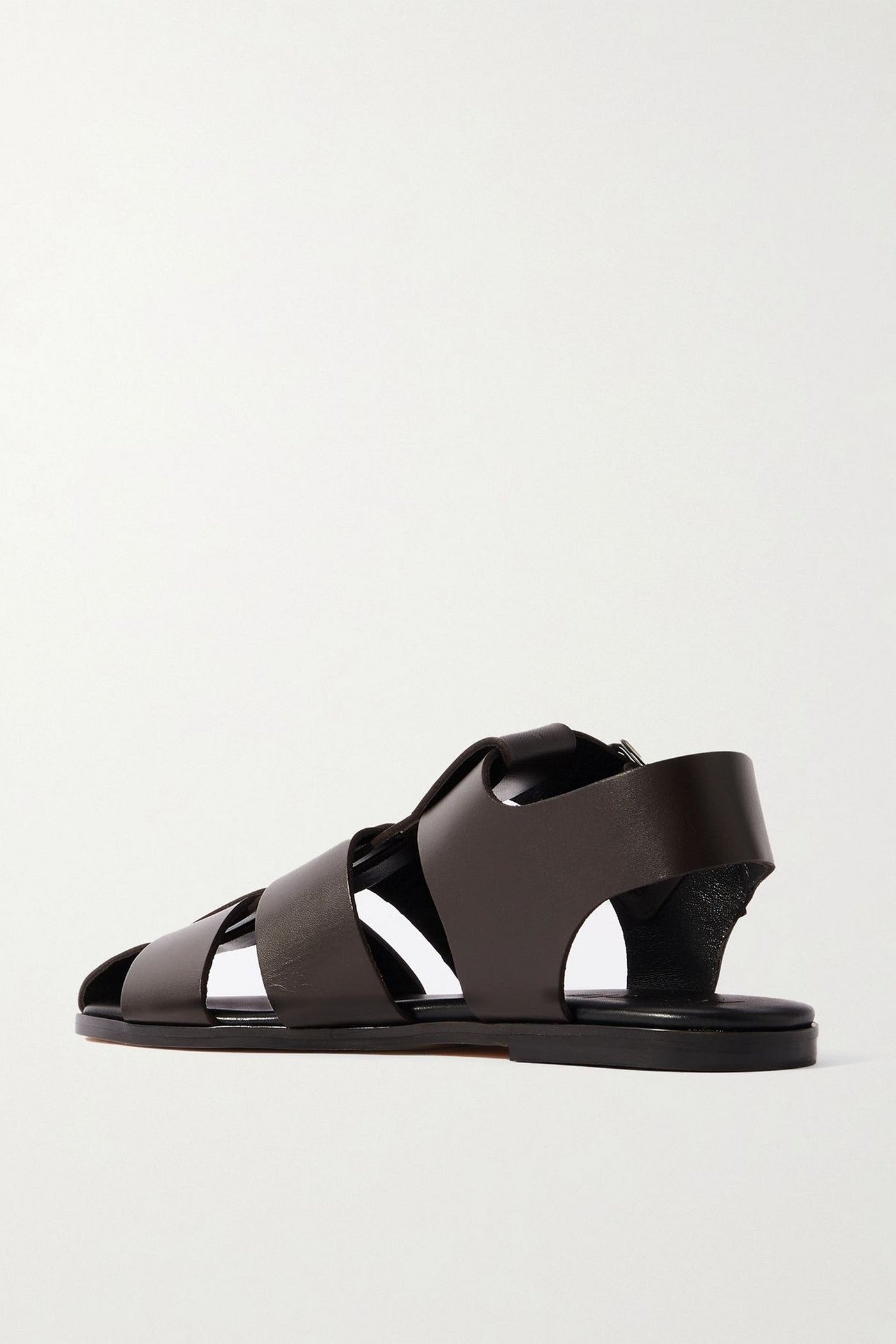 Aeyde Whit Leather Sandals Chocolate Women's