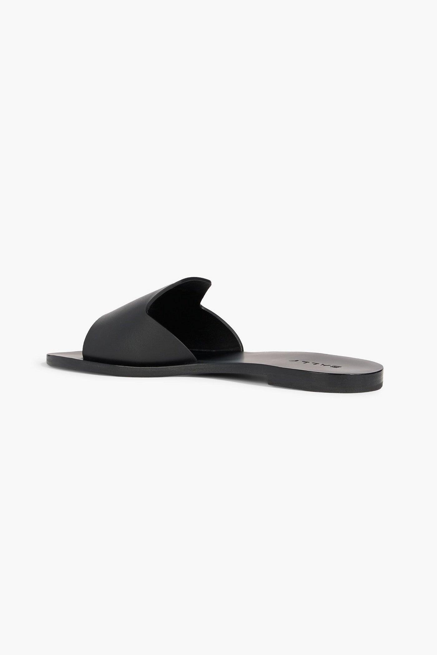 Bally Positano Leather Slides Black Women's