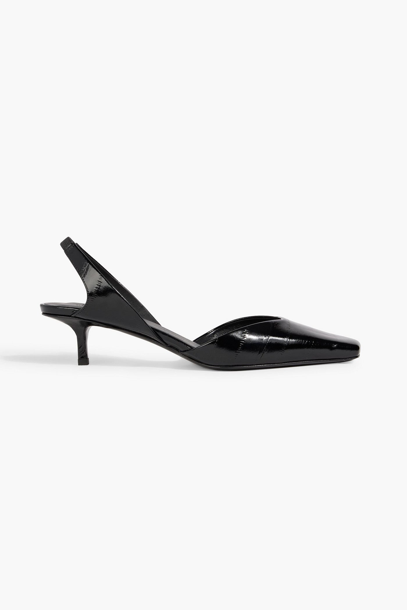 Loulou De Saison Hyde Patent-Leather Slingback Pumps Black Women's