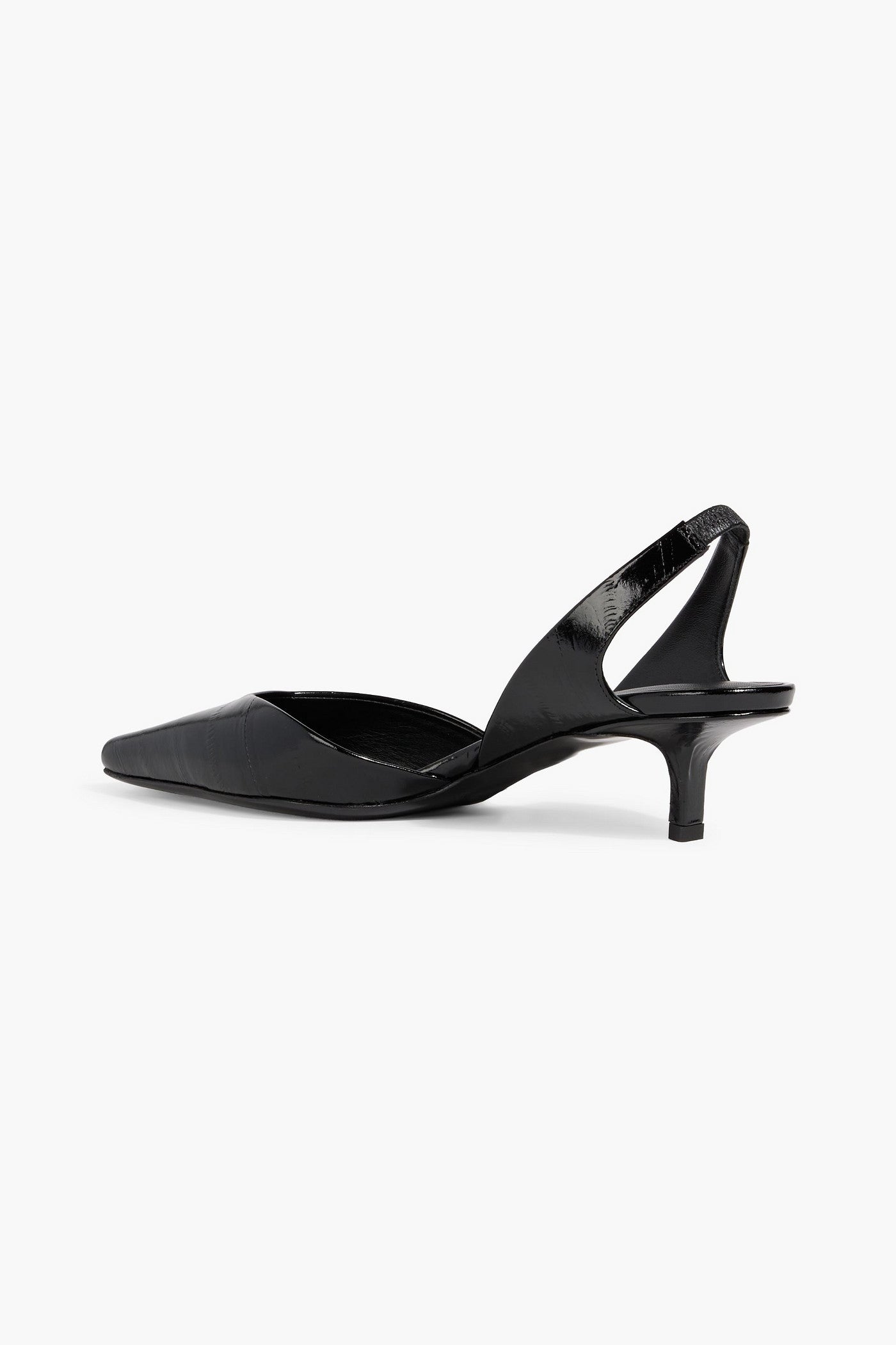 Loulou De Saison Hyde Patent-Leather Slingback Pumps Black Women's