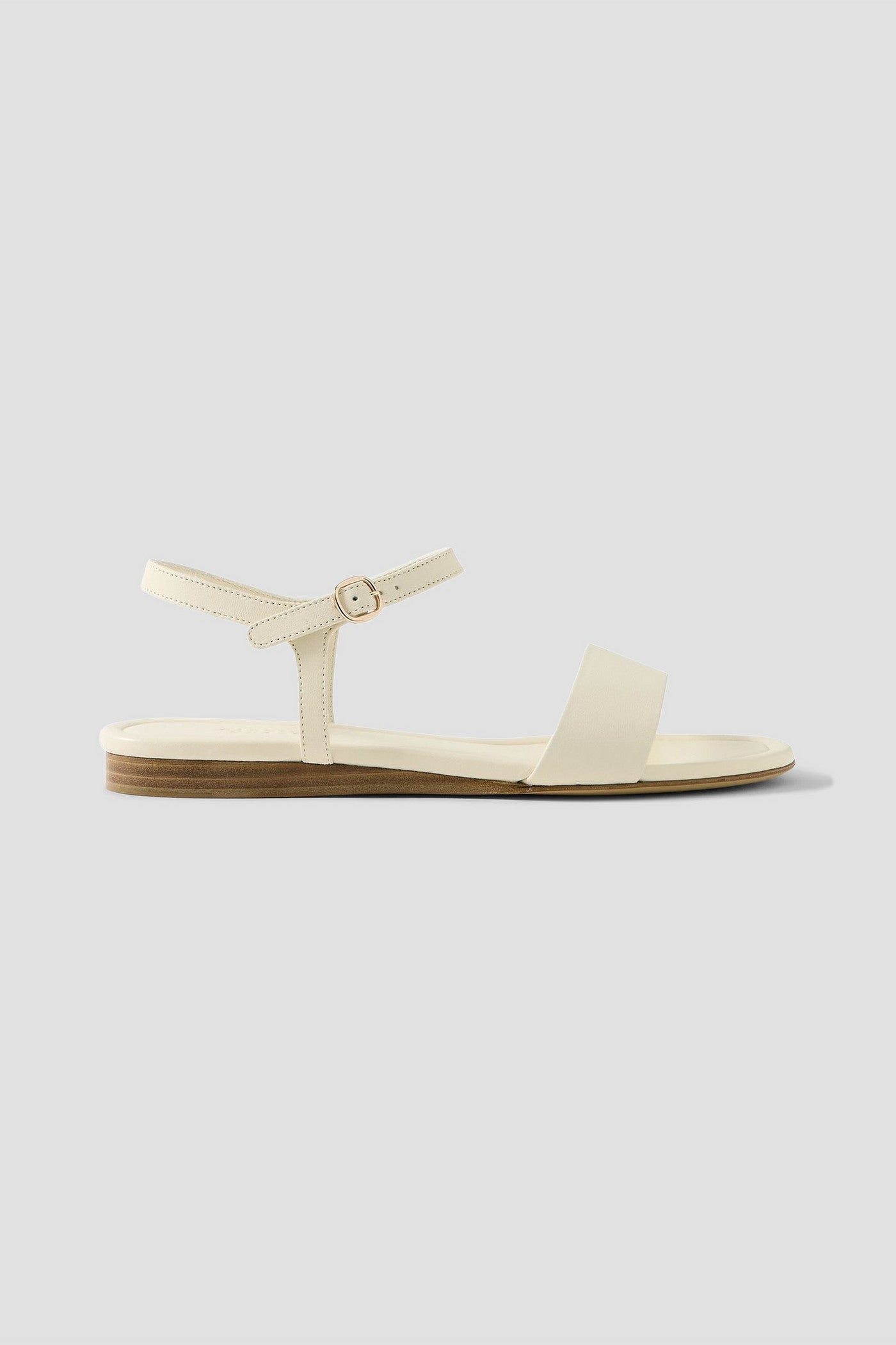 Gabriela Hearst Alexi Leather Sandals Ivory Women's