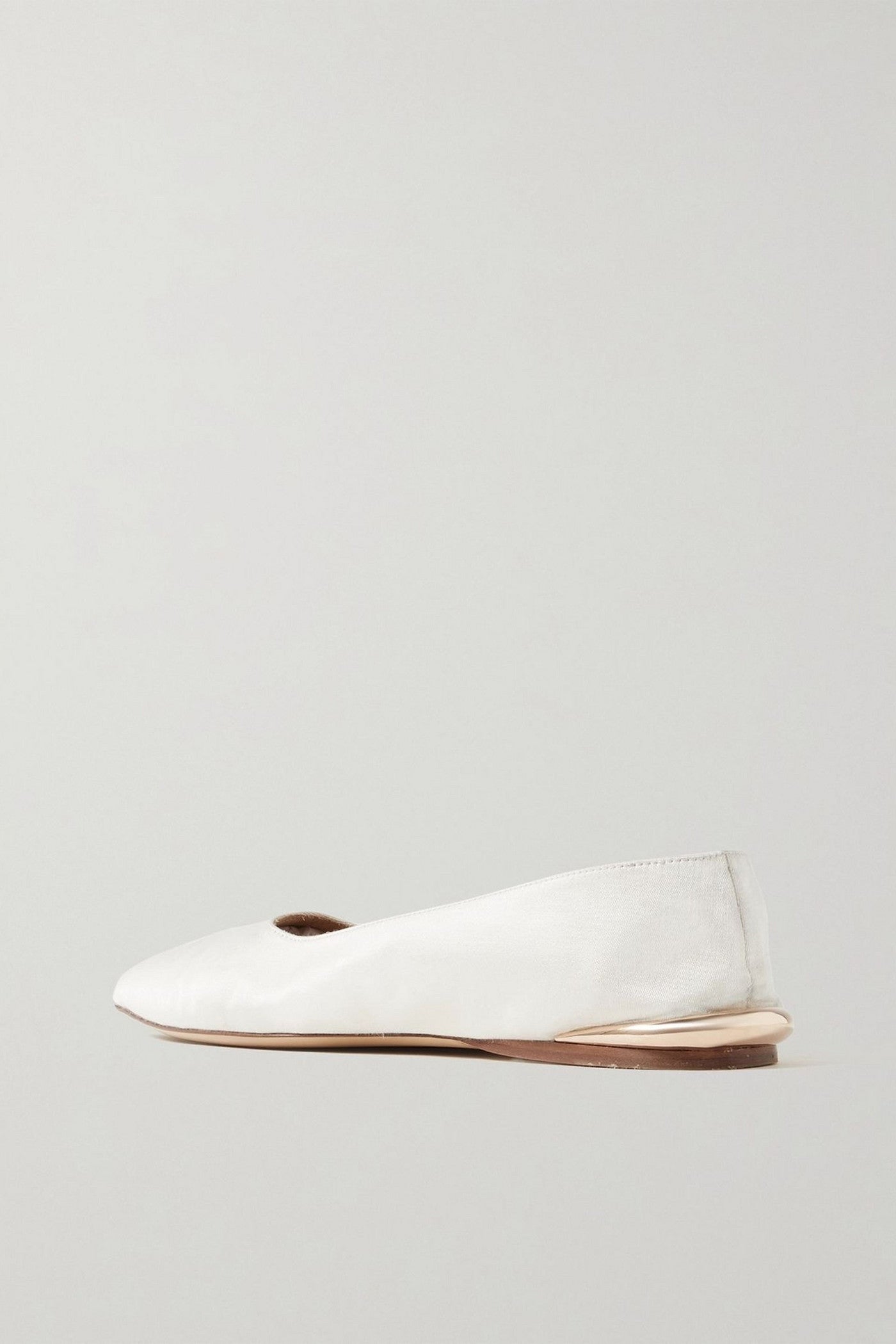 Gabriela Hearst Fleur Embellished Canvas Ballet Flats Ivory Women's