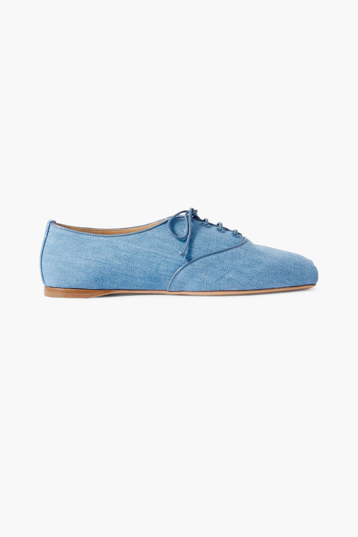 Gabriela Hearst Maya Denim Brogues Light Denim Women's