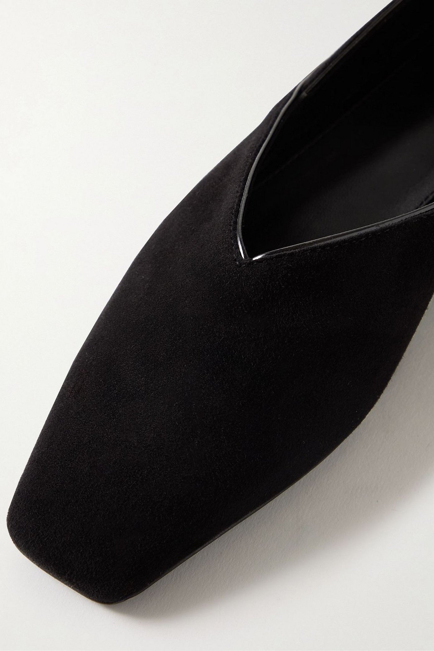 Toteme The Everyday Suede Ballet Flats Black Women's