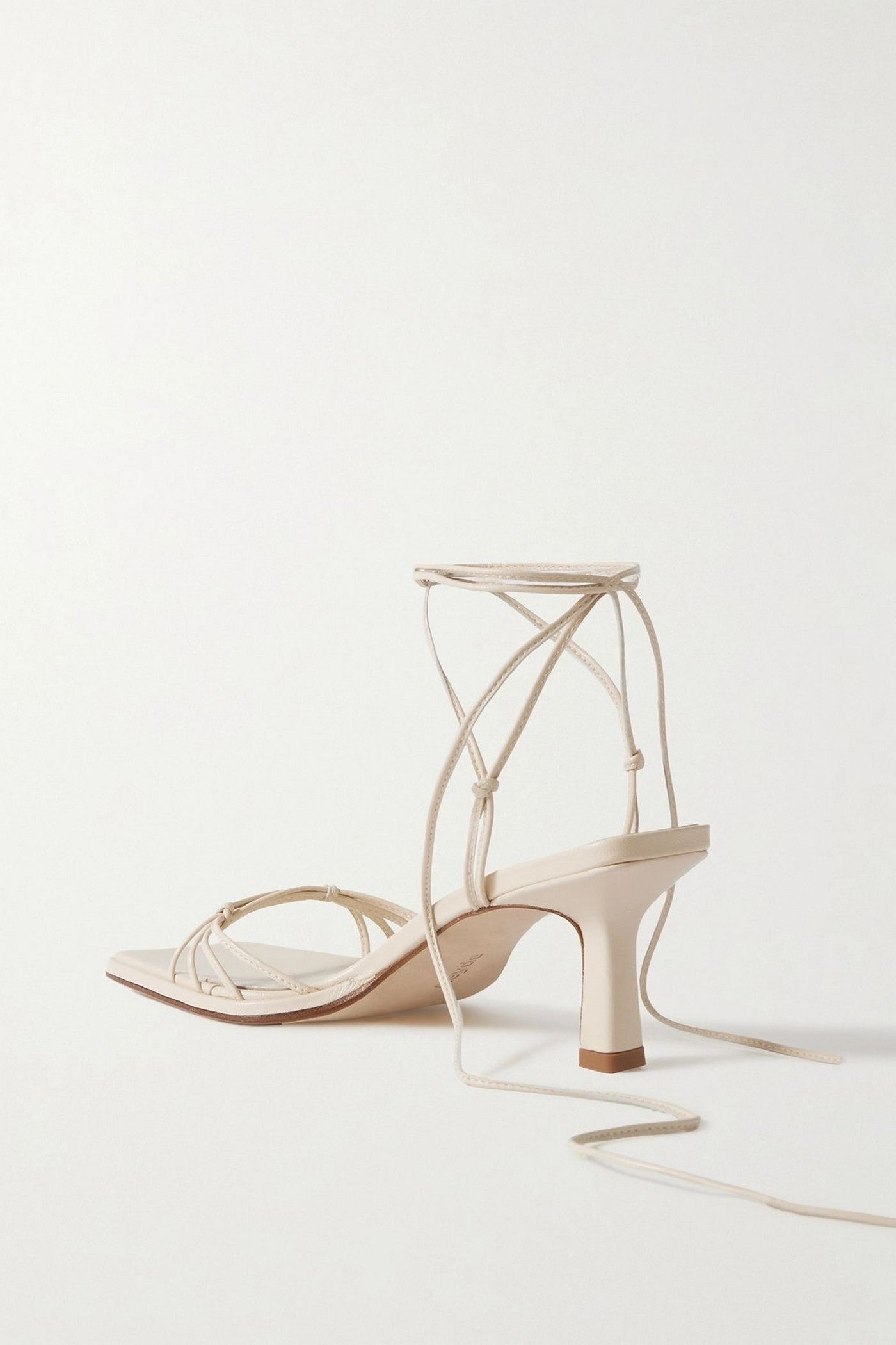 Aeyde Roda Leather Sandals Ivory Women's