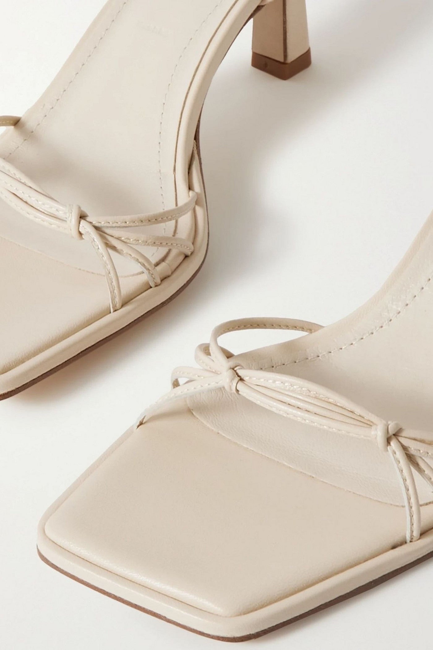 Aeyde Roda Leather Sandals Ivory Women's