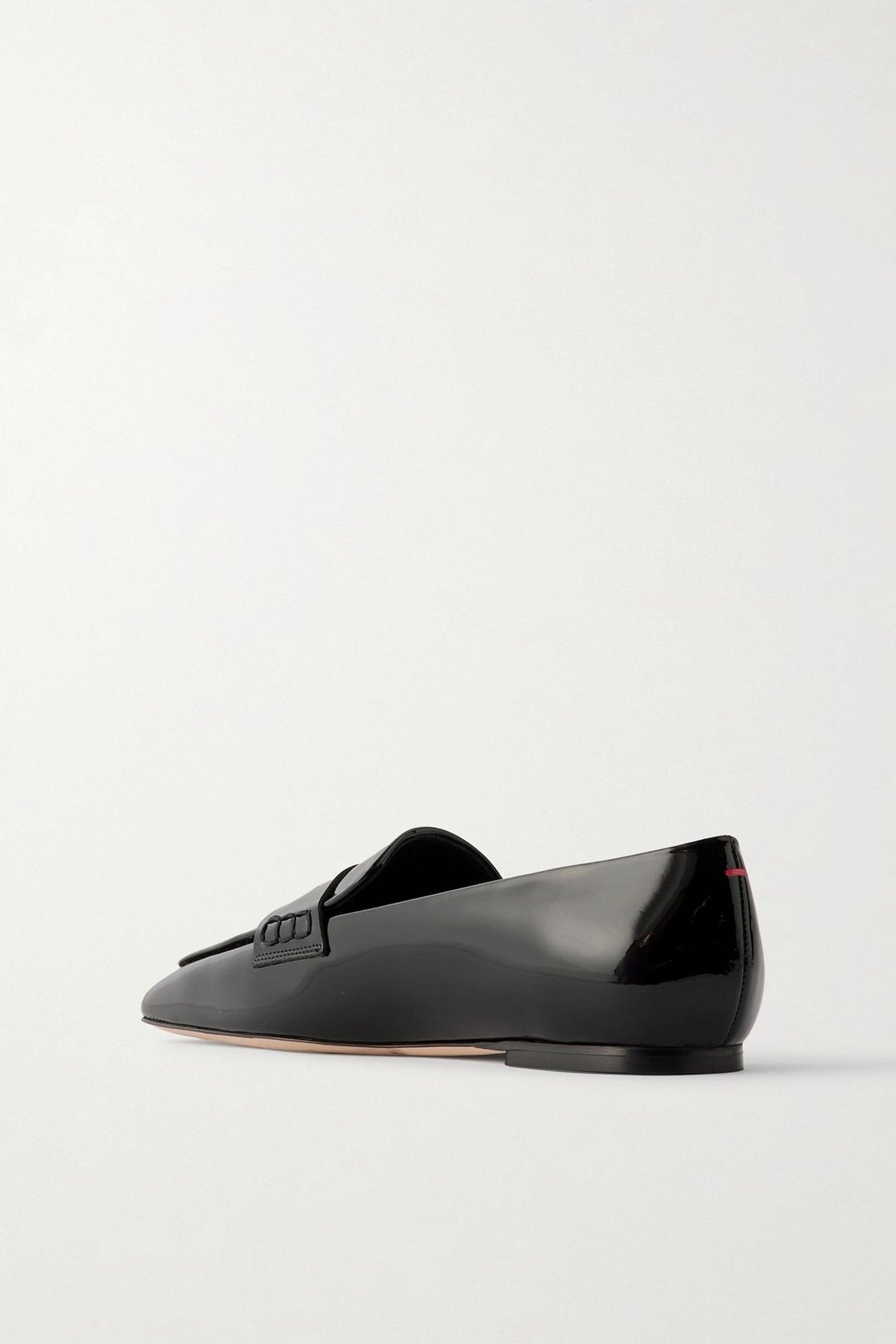 Aeyde Tom Patent-Leather Loafers Black Women's