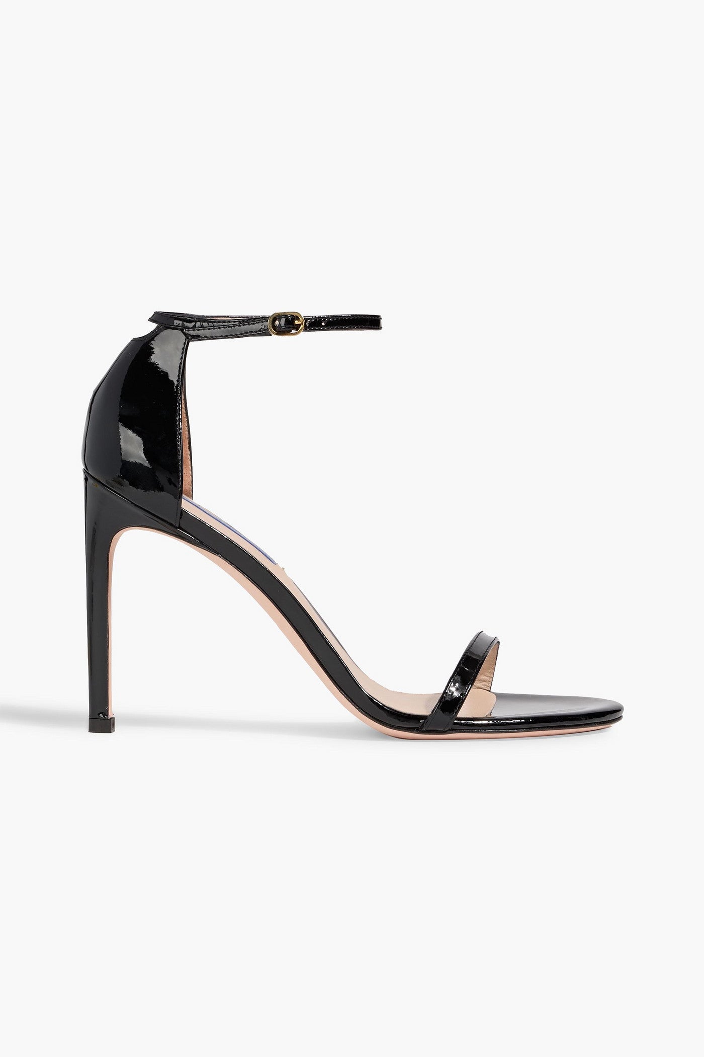 Stuart Weitzman Patent-Leather Sandals Black Women's