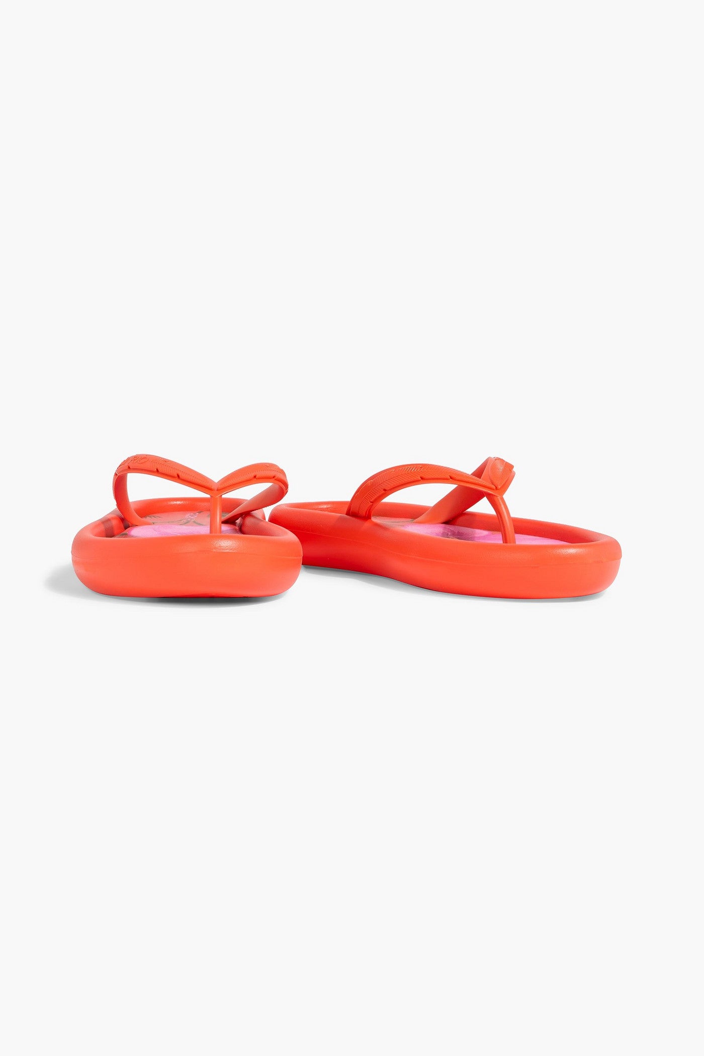 Farm Rio Canoe Rubber Flip Flops Orange Women's