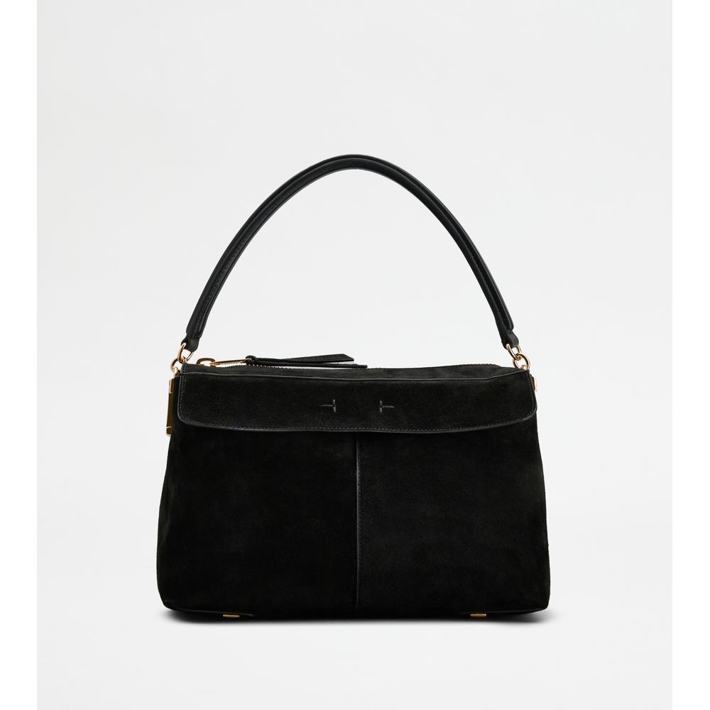 Tods T Case Bauletto In Suede Small Black