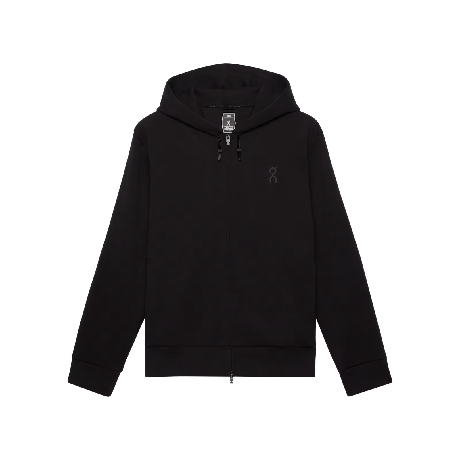On Focus Tech Zip Hoodie Black
