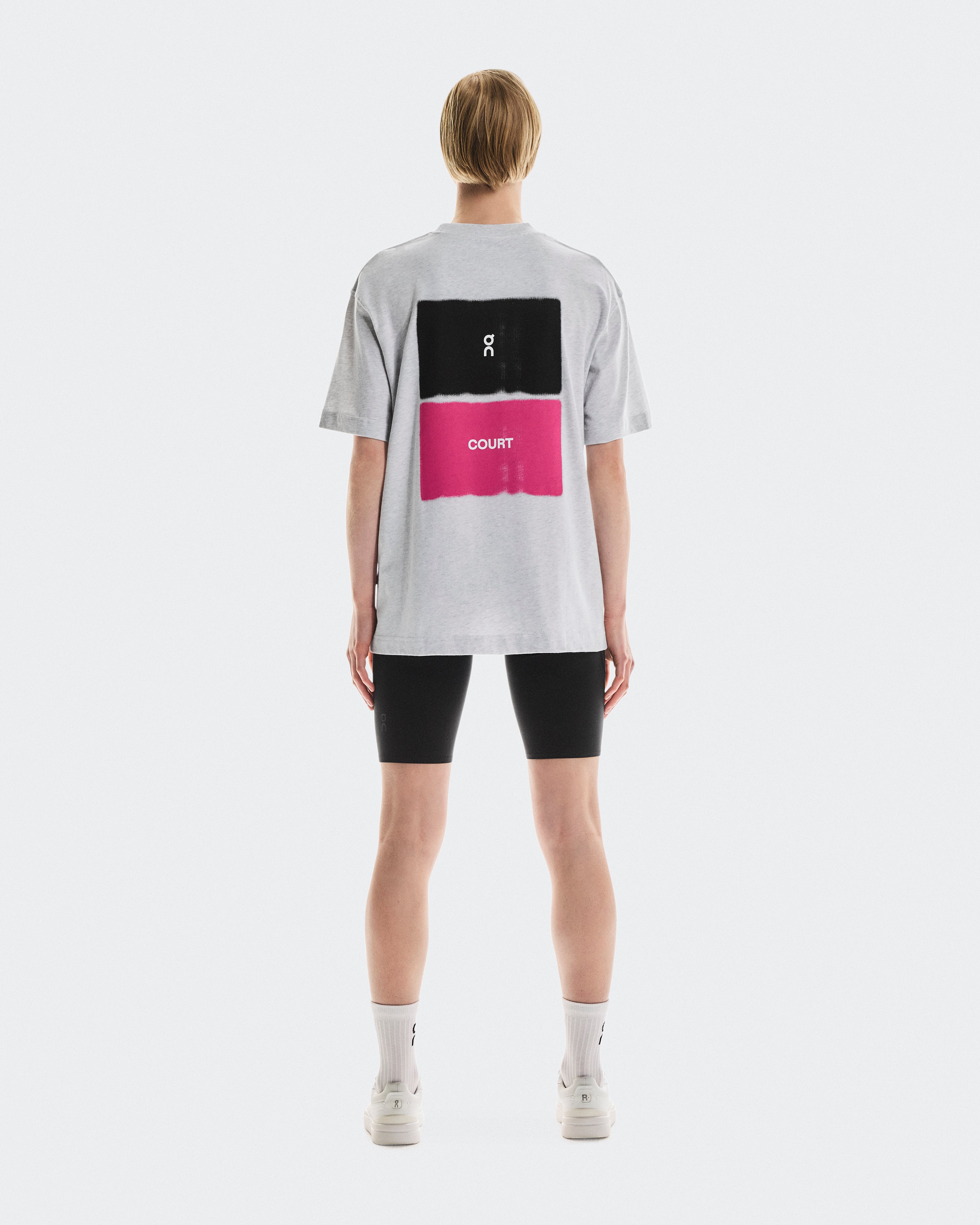 On Club-T Court Heather Gray | Pink (Women'S)
