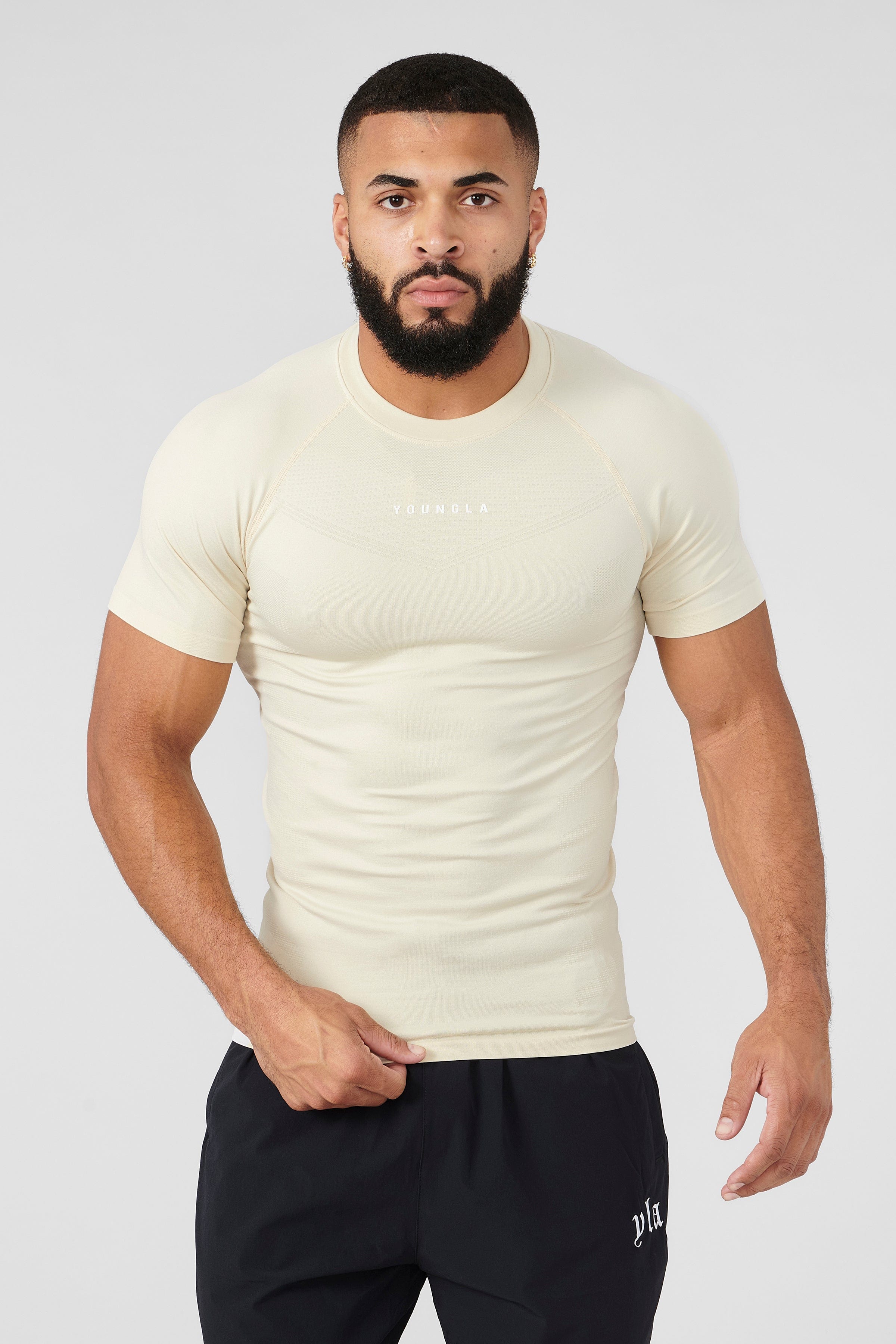 YoungLA 475 SuperVillain Compression Tees Beige