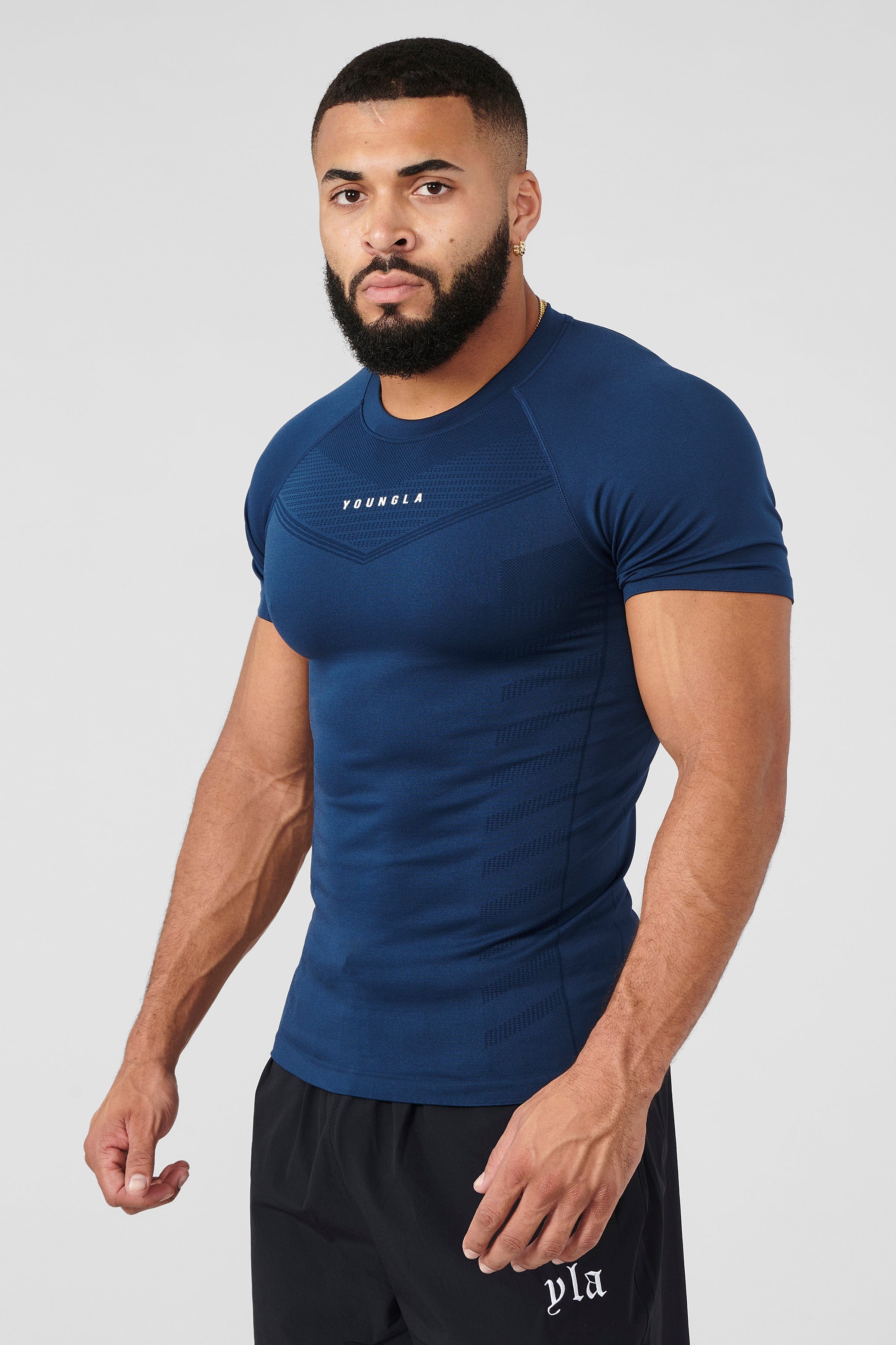 YoungLA 475 SuperVillain Compression Tees Navy