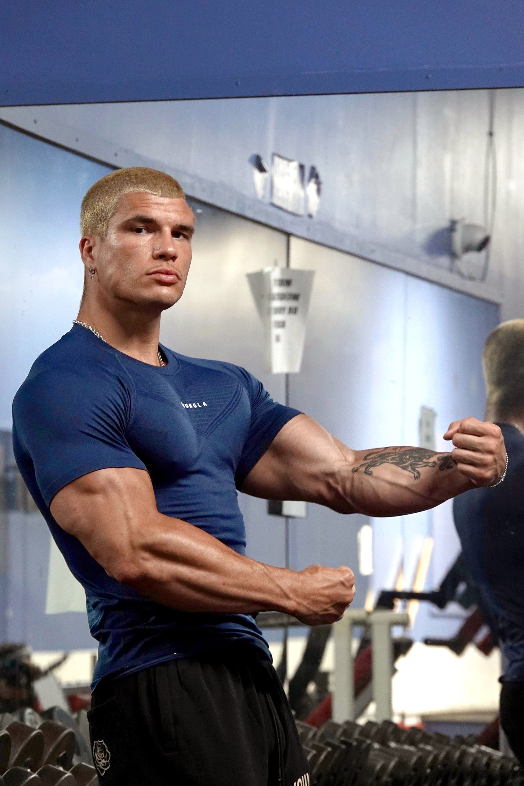 YoungLA 475 SuperVillain Compression Tees Navy