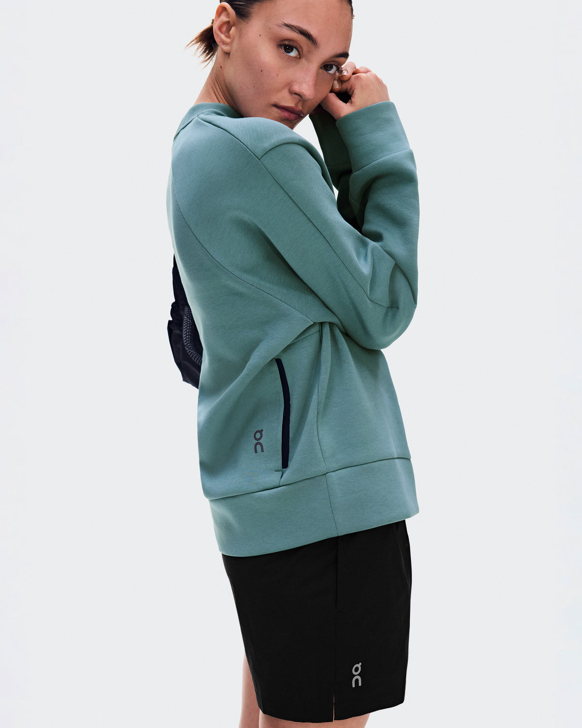 On Focus Tech Crew Agave (Women'S)