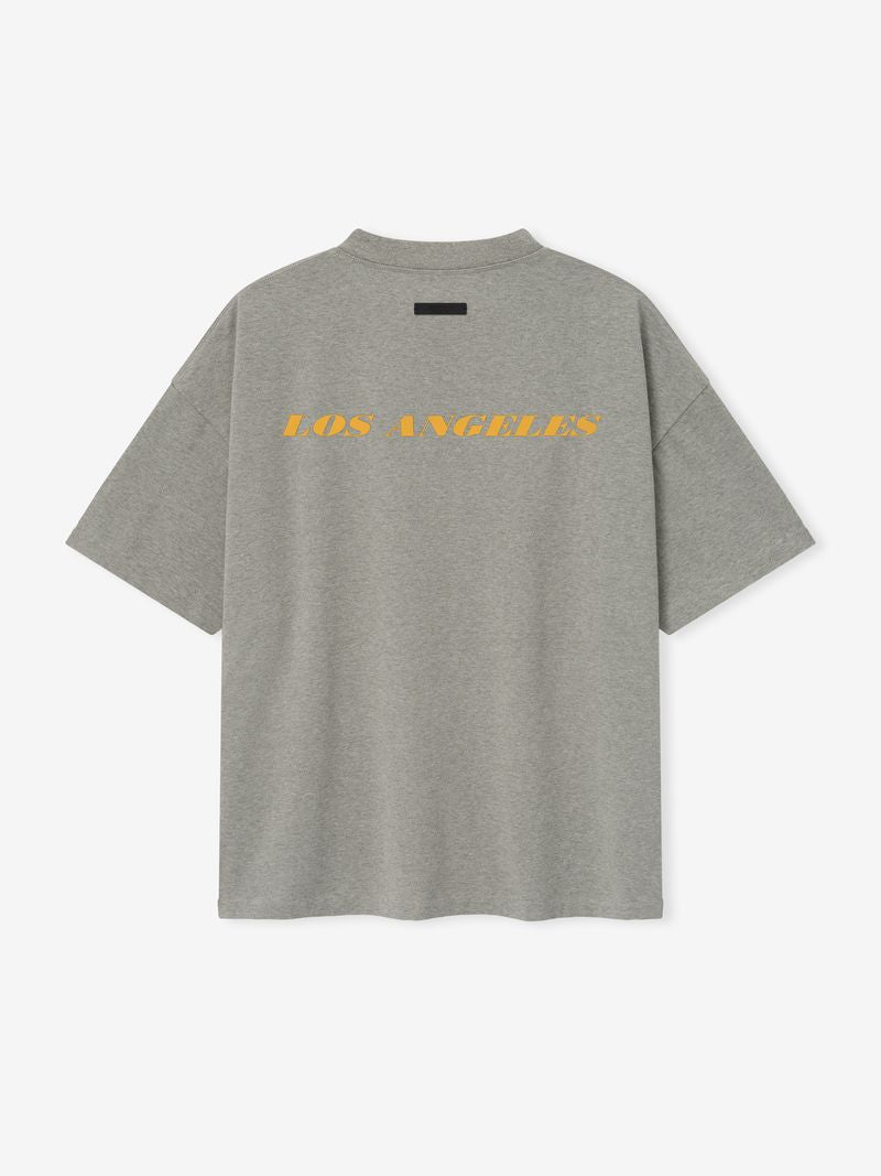 Essentials Lakers 90S Tee Concrete Heather