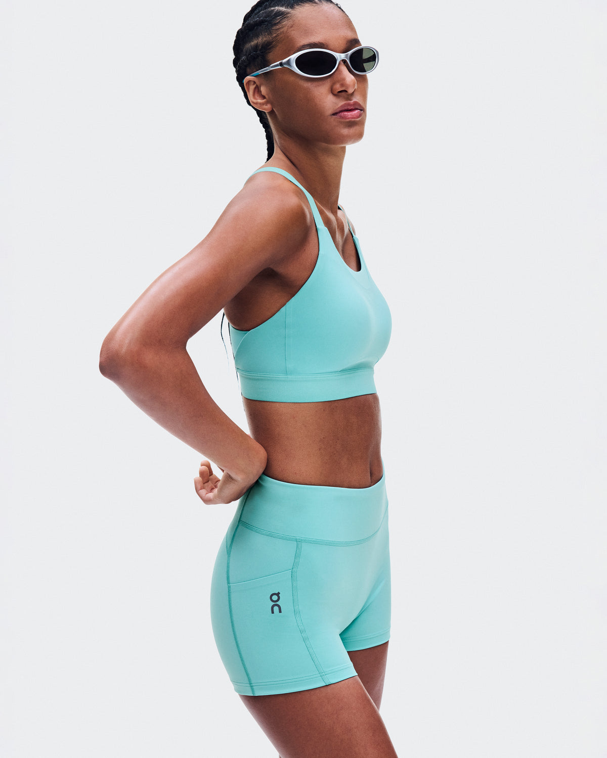 On 3" Performance Tights Aquamarine (Women'S)