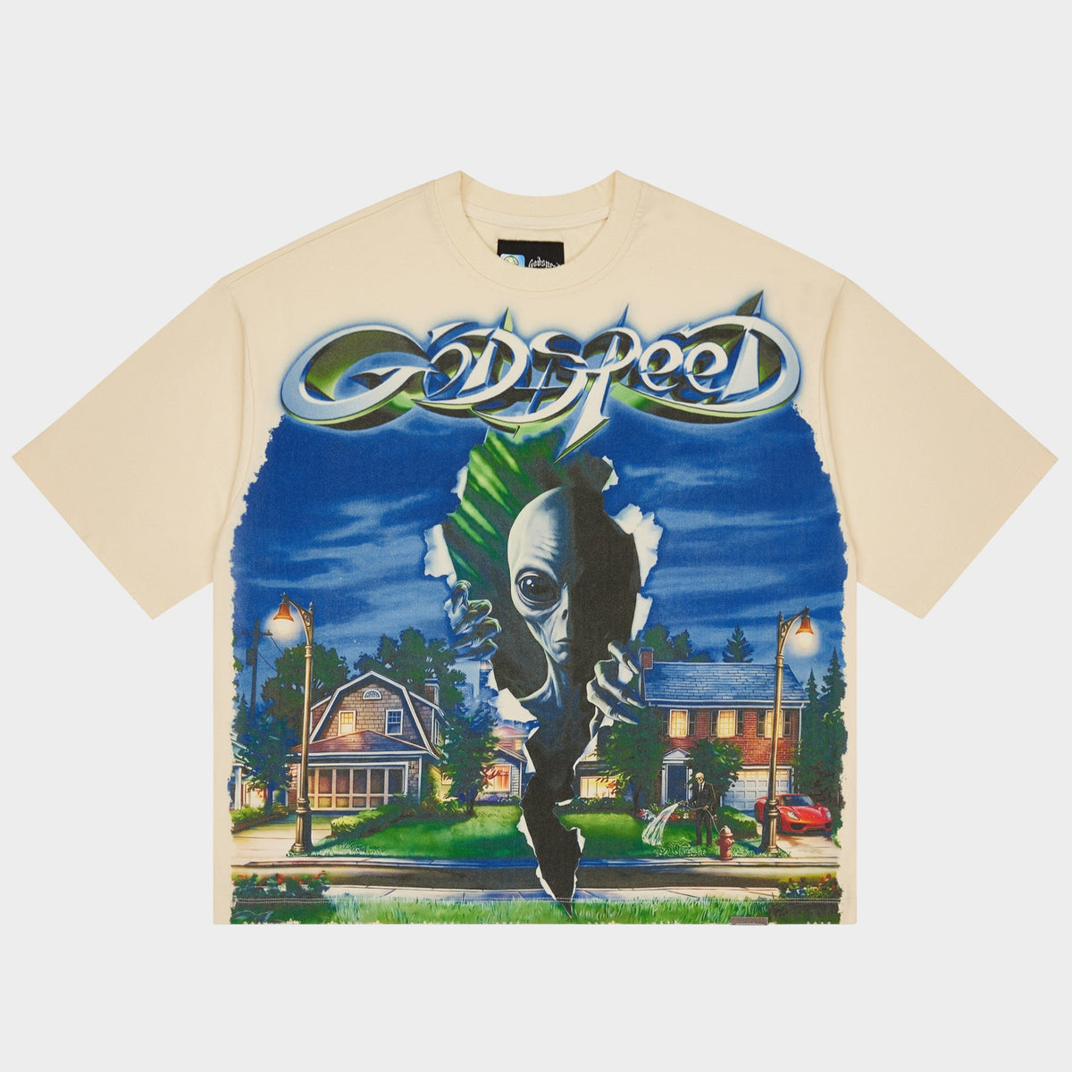 Godspeed Neighborhood Watch T-Shirt (Bone)