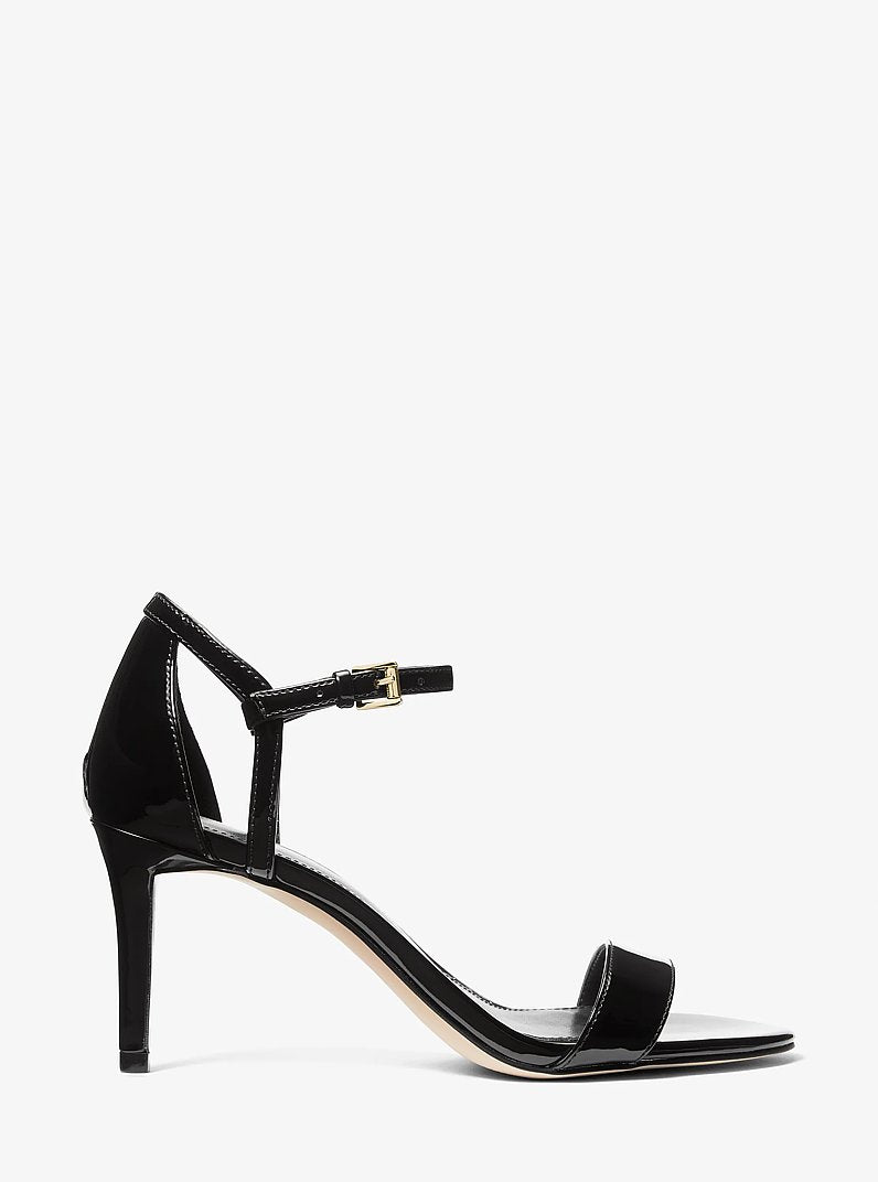 Michael Kors Simone Patent Sandal BLACK