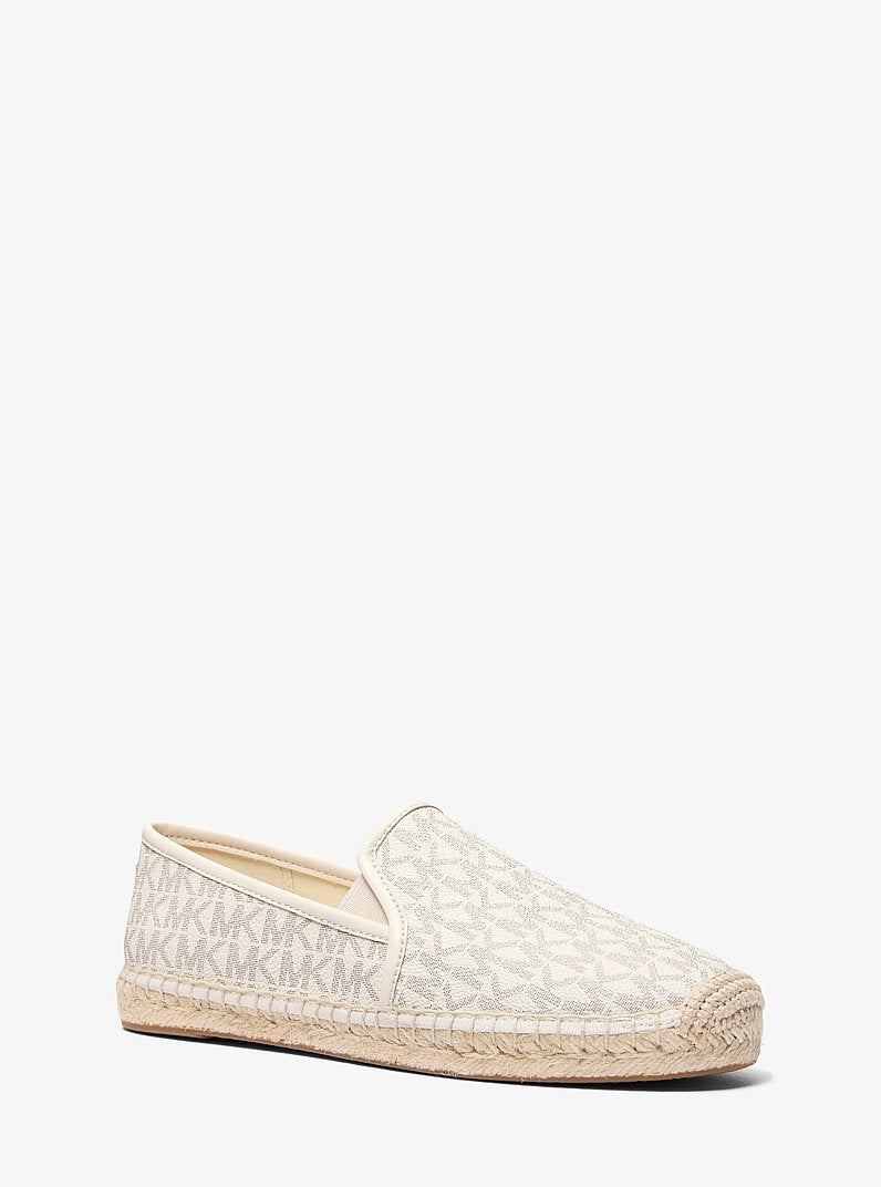 Michael Kors Hastings Signature Logo Slip-On Espadrille VANILLA