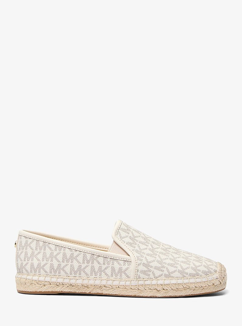 Michael Kors Hastings Signature Logo Slip-On Espadrille VANILLA