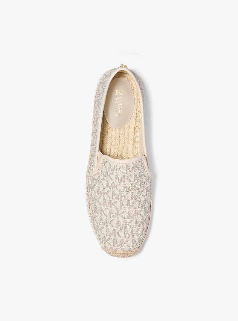 Michael Kors Hastings Signature Logo Slip-On Espadrille VANILLA
