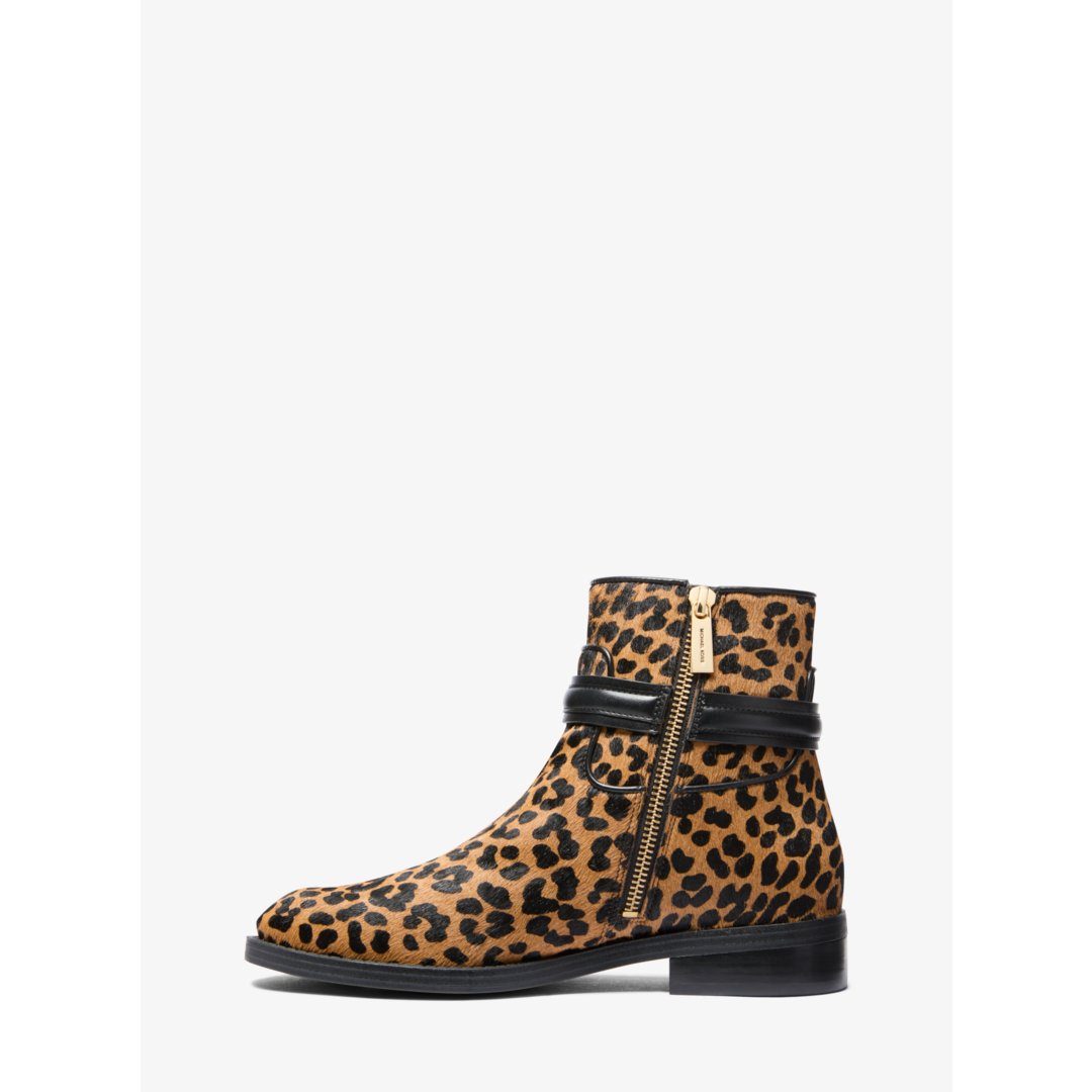 Michael Kors Mindy Leopard Print Calf Hair Boot