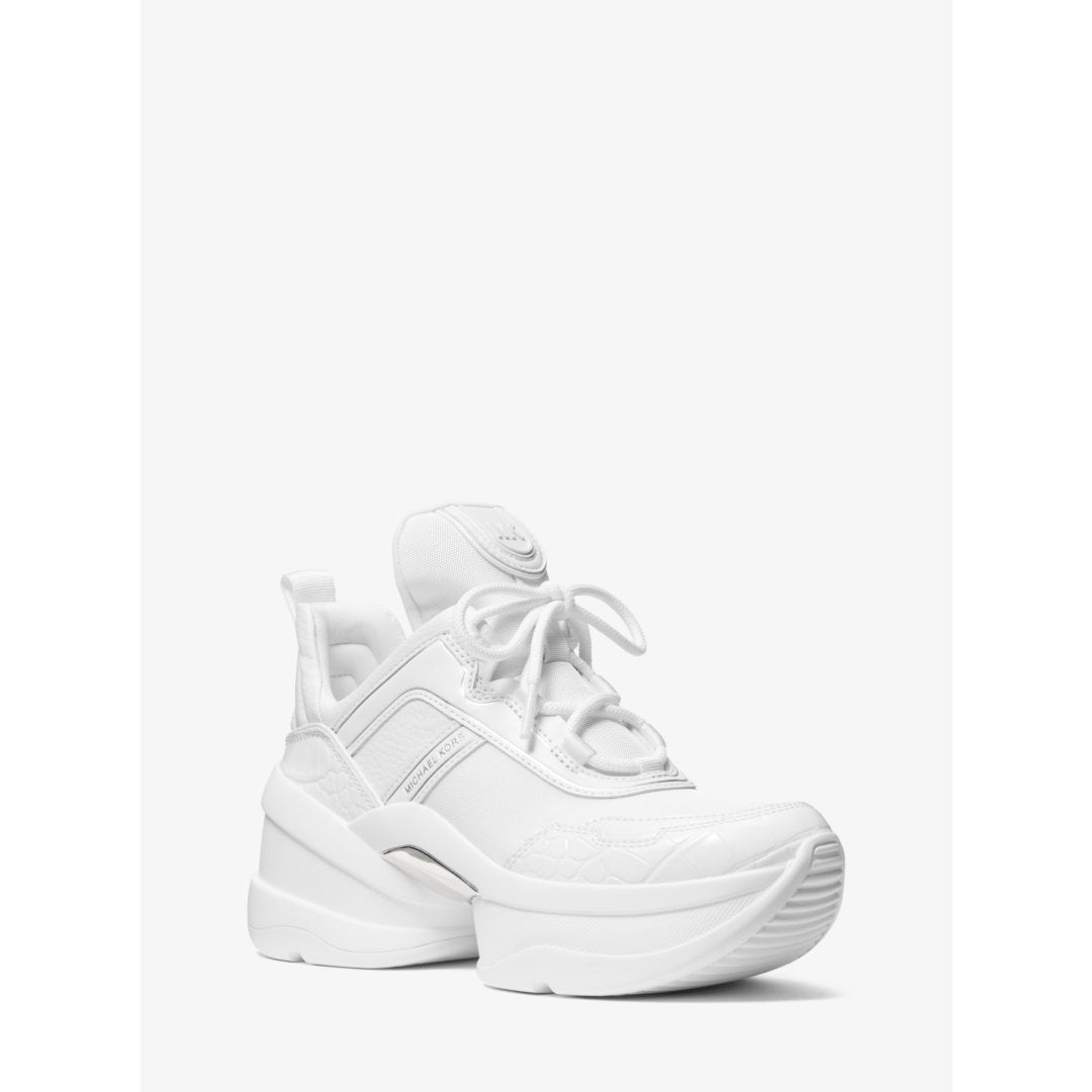 Michael Kors Olympia Mixed-Media Trainer