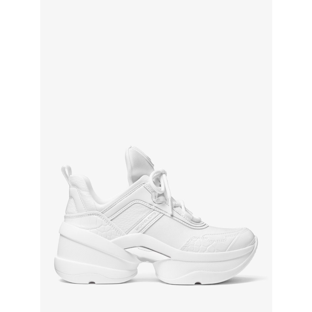 Michael Kors Olympia Mixed-Media Trainer