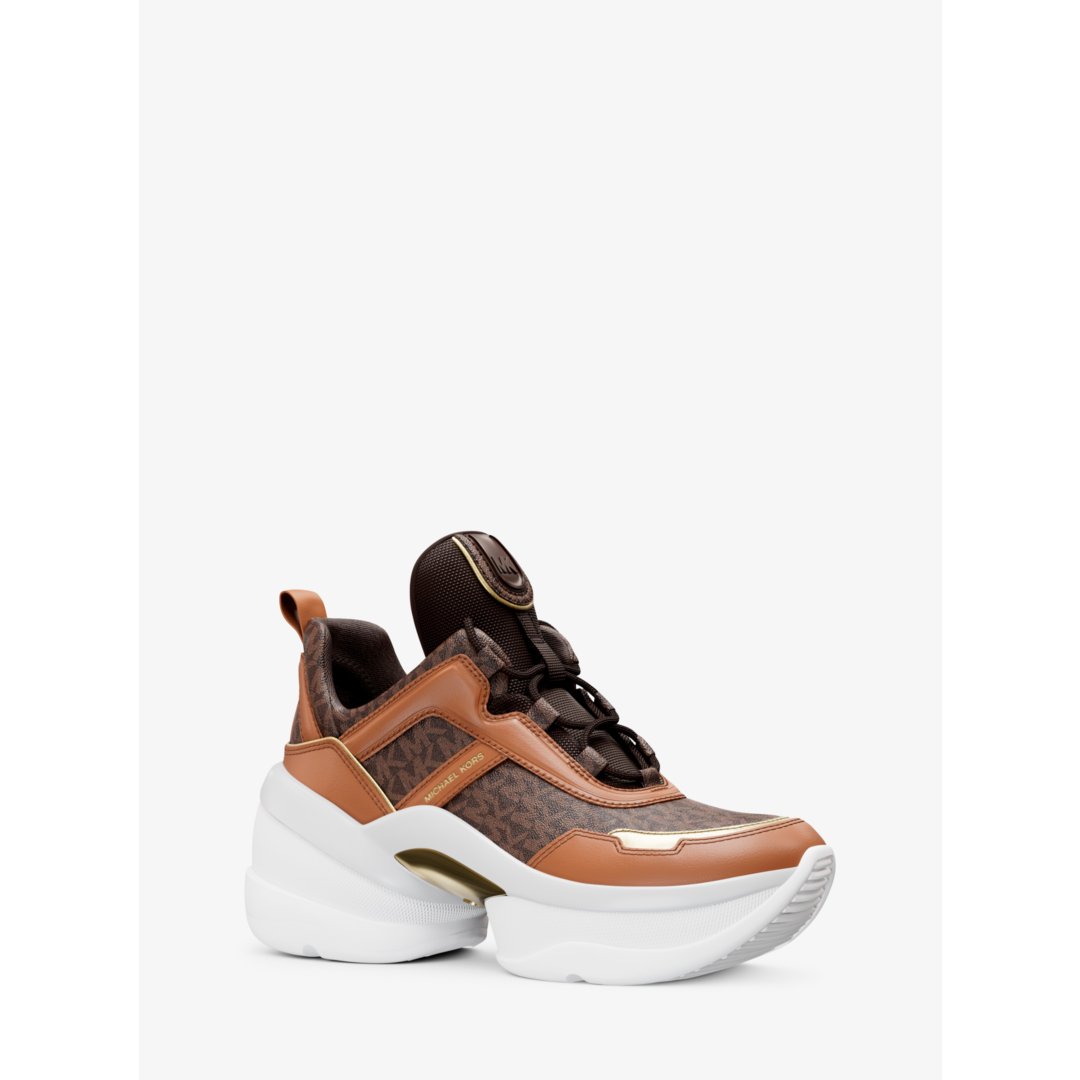 Michael Kors Olympia Signature Logo Trainer