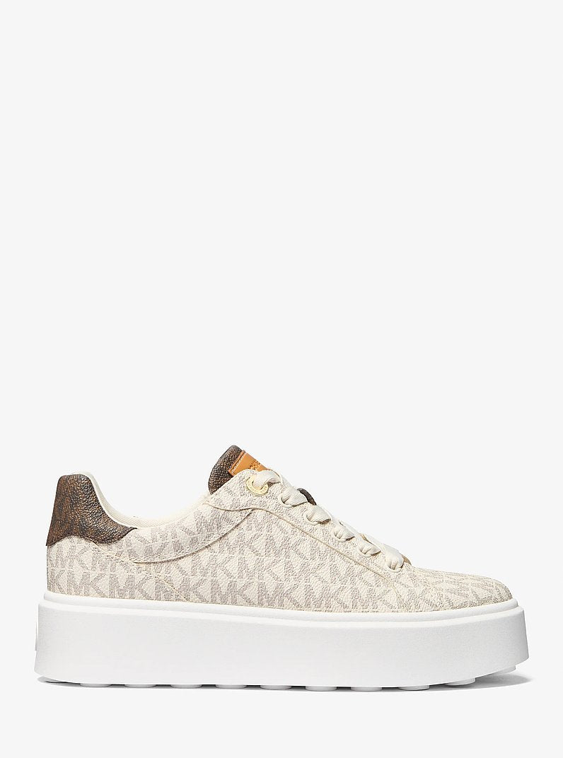 Michael Kors Romey Two-Tone Logo Platform Sneaker VANILLA