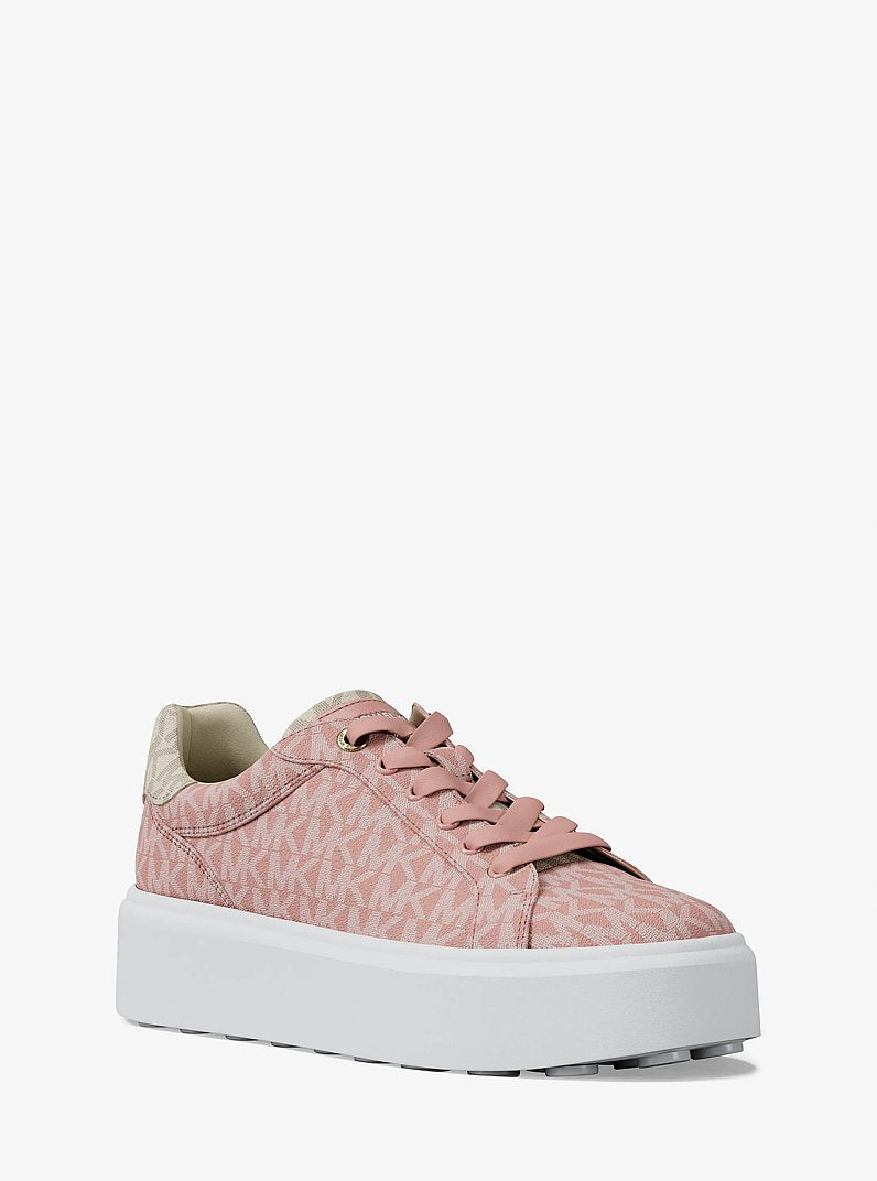 Michael Kors Romey Two-Tone Logo Platform Sneaker POWDER BLUSH