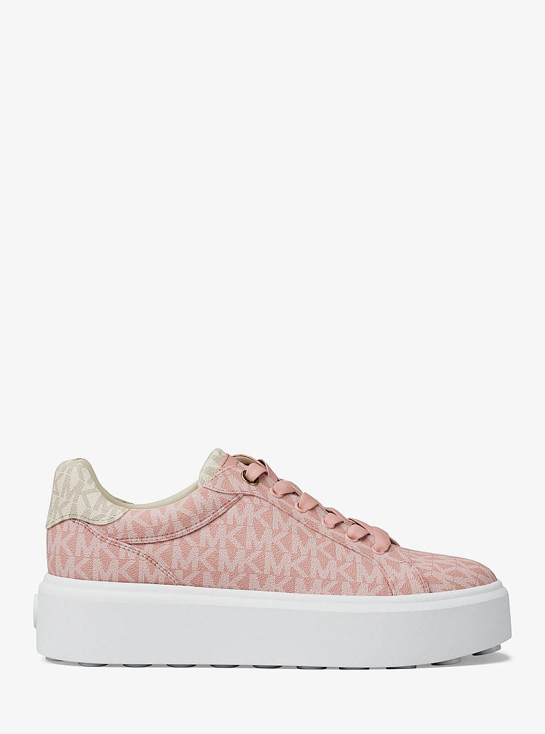 Michael Kors Romey Two-Tone Logo Platform Sneaker POWDER BLUSH