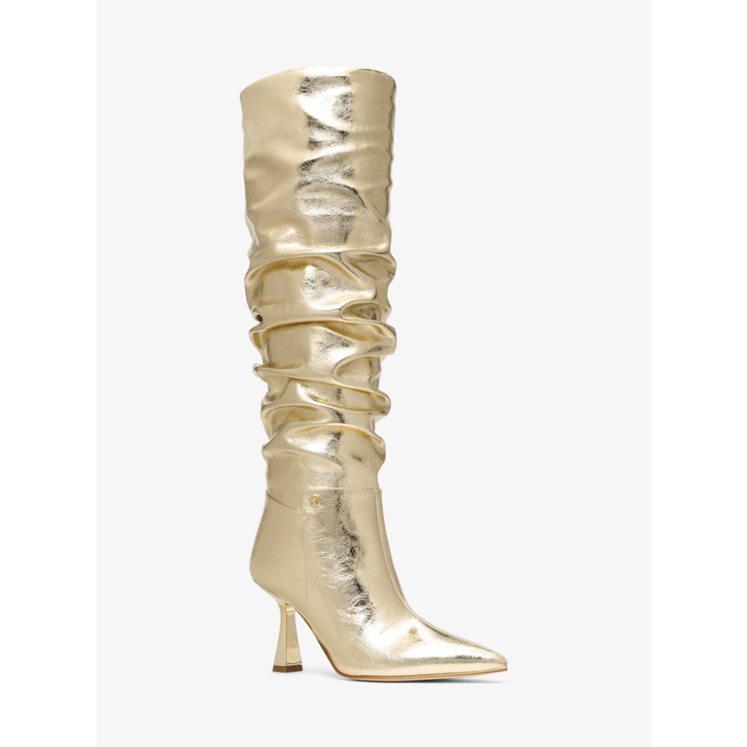Michael Kors Amali Crackled Metallic Boot