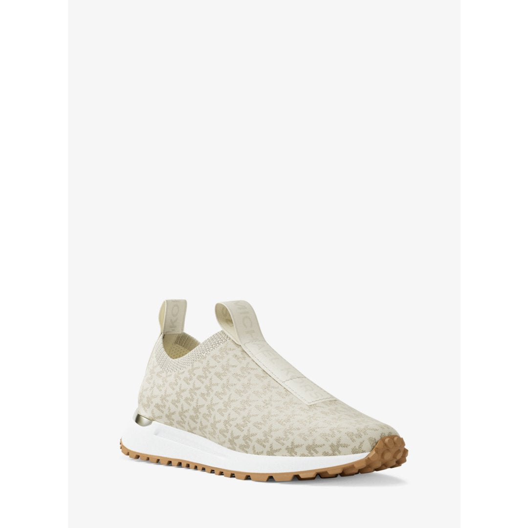Michael Kors Bodie Metallic Logo Knit Slip-On Sneaker