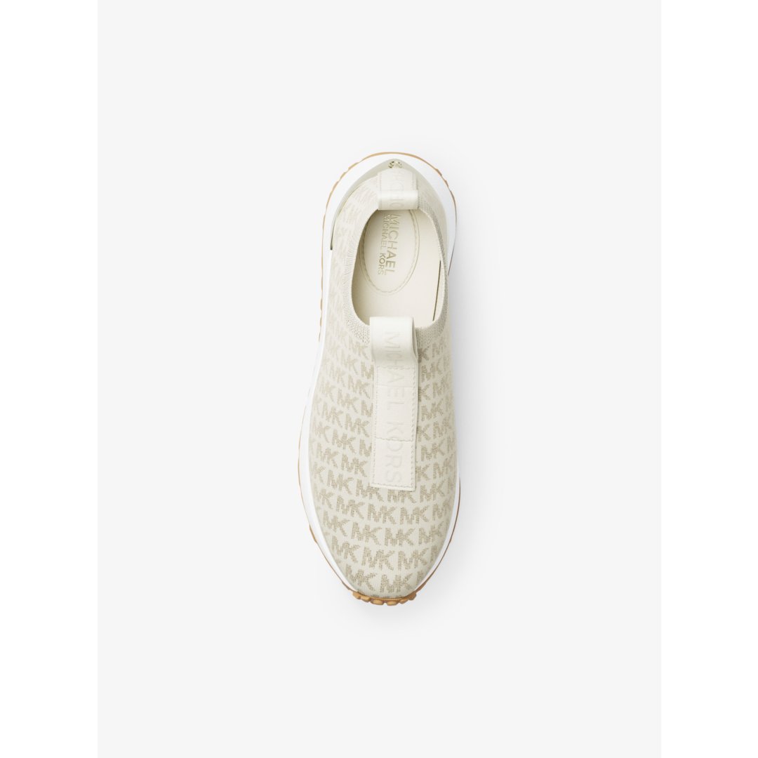 Michael Kors Bodie Metallic Logo Knit Slip-On Sneaker