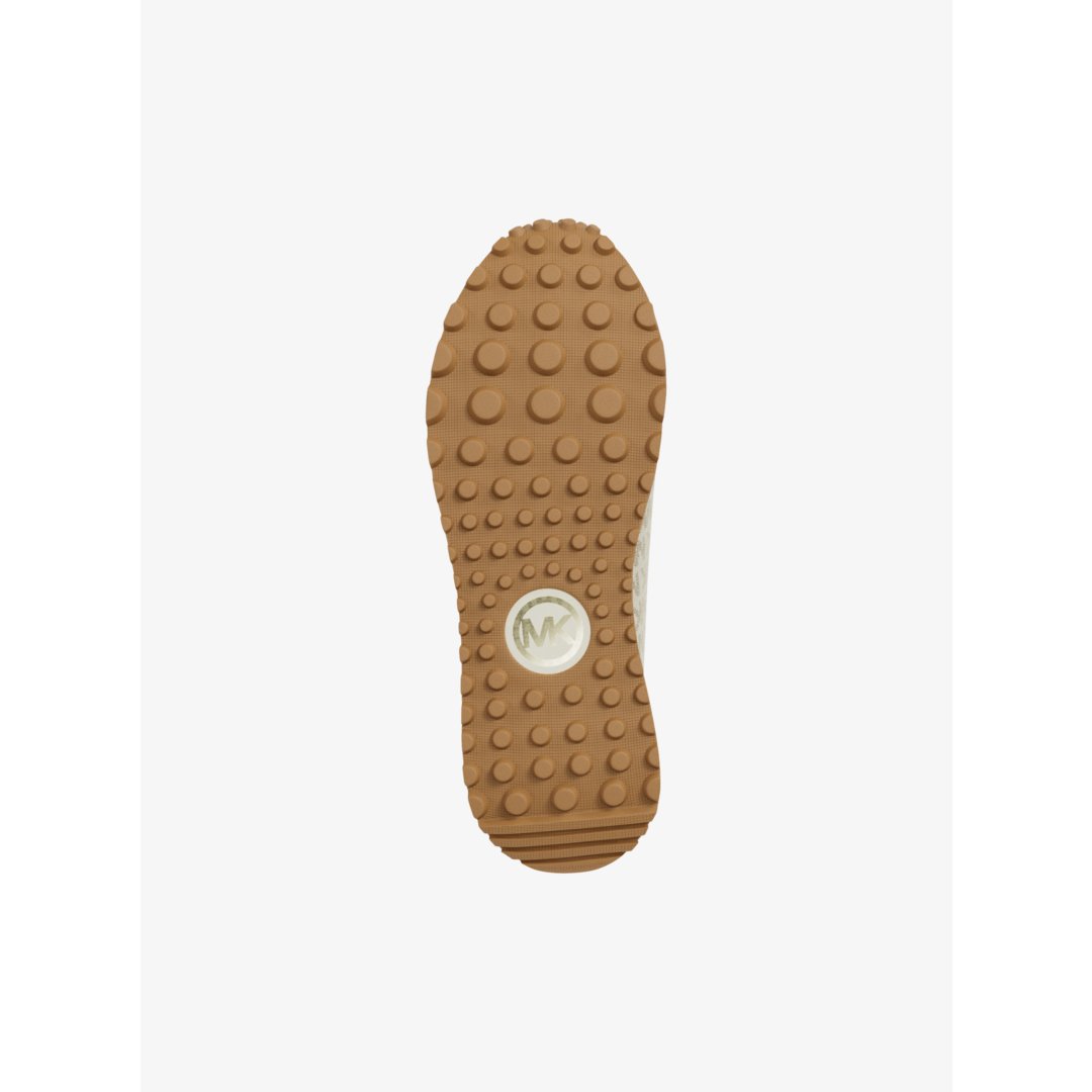 Michael Kors Bodie Metallic Logo Knit Slip-On Sneaker