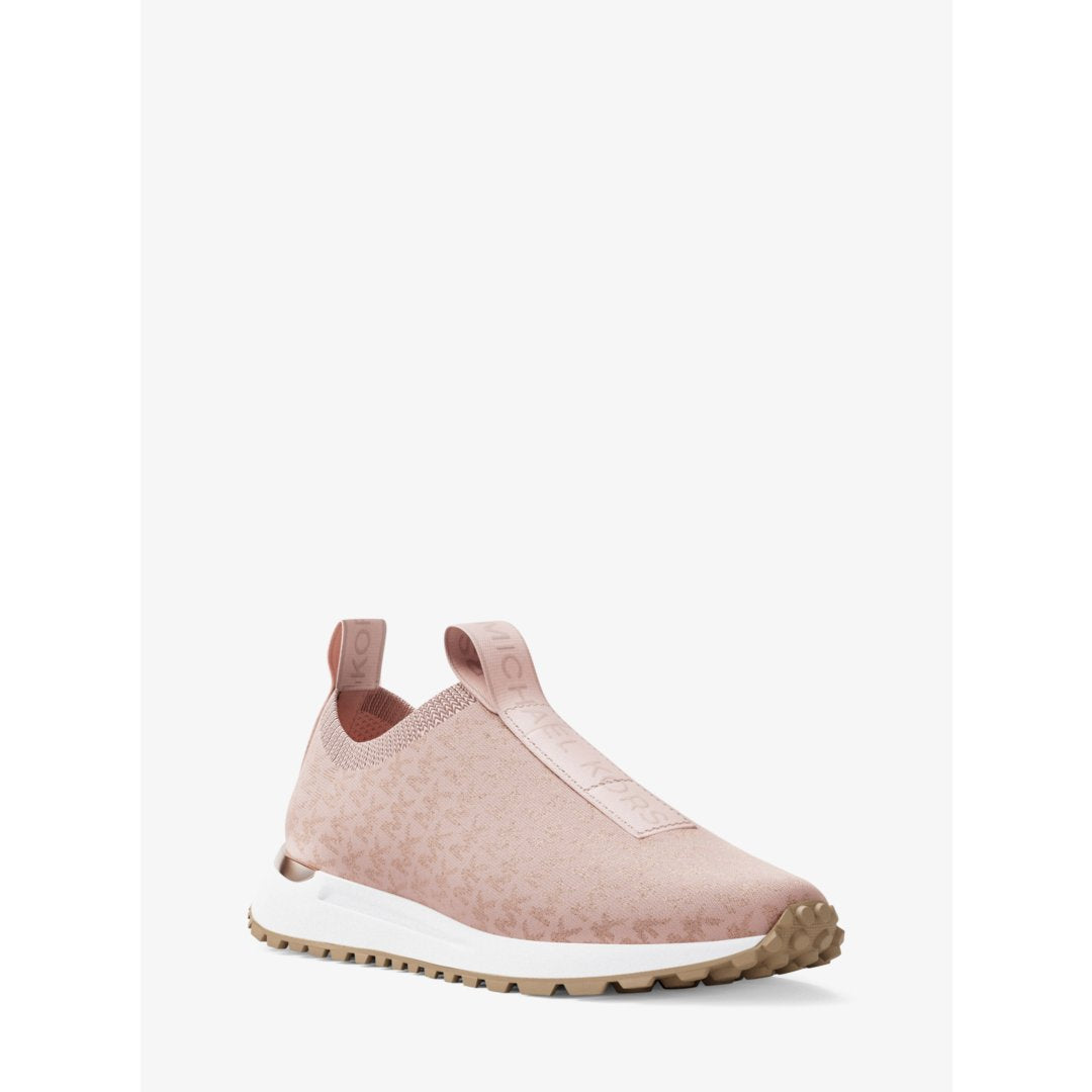 Michael Kors Bodie Metallic Logo Knit Slip-On Sneaker