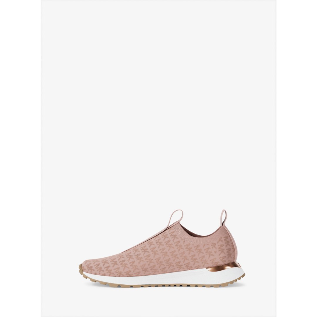 Michael Kors Bodie Metallic Logo Knit Slip-On Sneaker