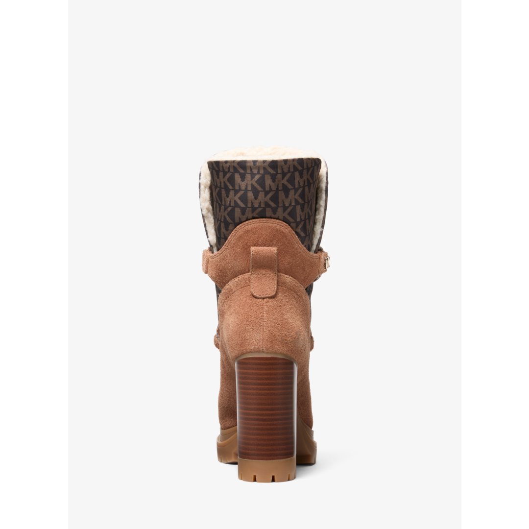 Michael Kors Culver Mixed-Media Platform Boot