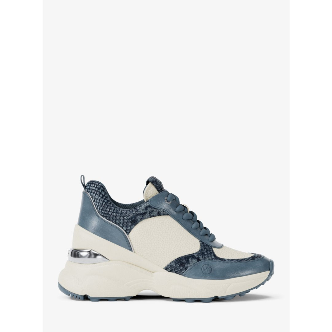 Michael Kors Katrina Mixed-Media Wedge Trainer