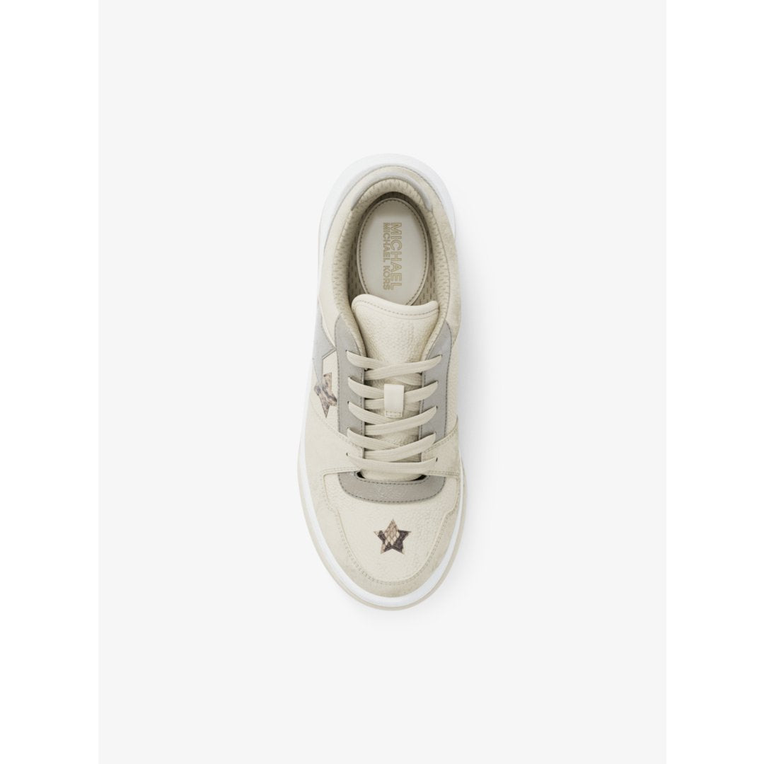 Michael Kors Lexi Embellished Mixed-Media Sneaker