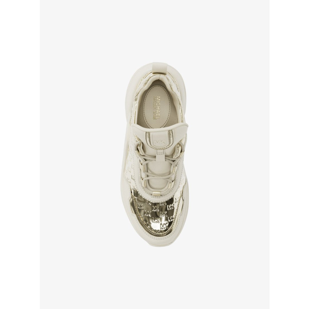 Michael Kors Olympia Mixed-Media Trainer