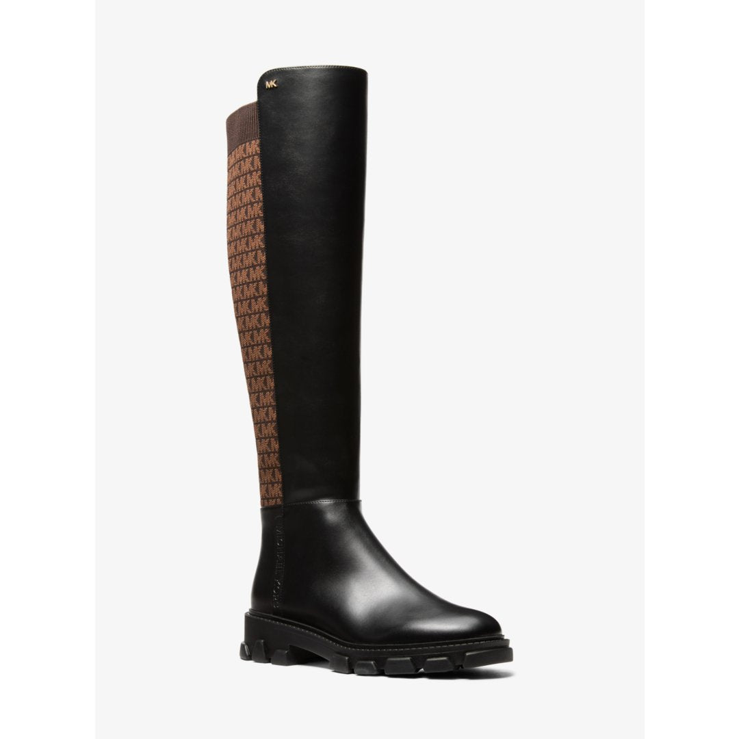 Michael Kors Ridley Logo Stretch Knit Boot
