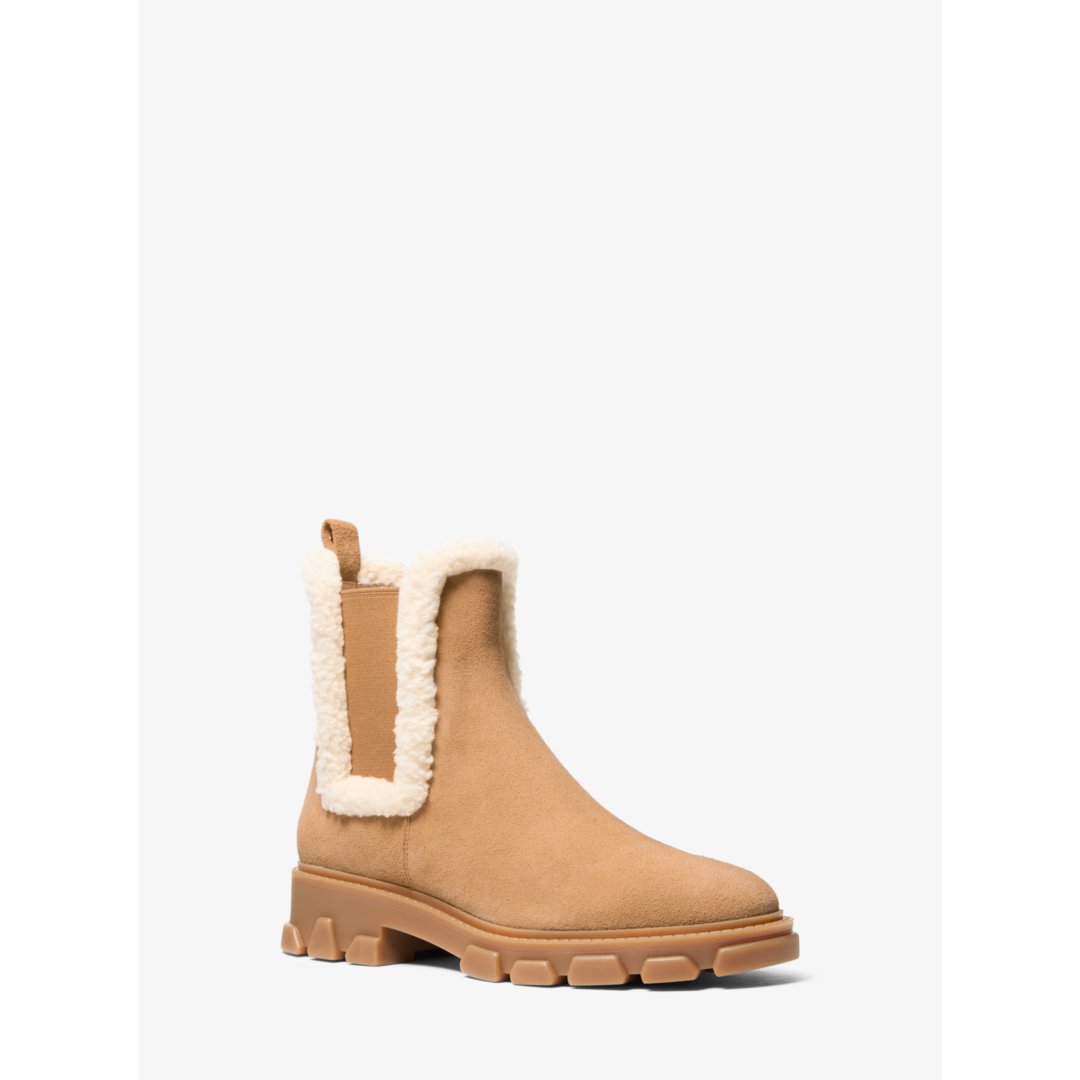 Michael Kors Ridley Suede and Faux Shearling Boot
